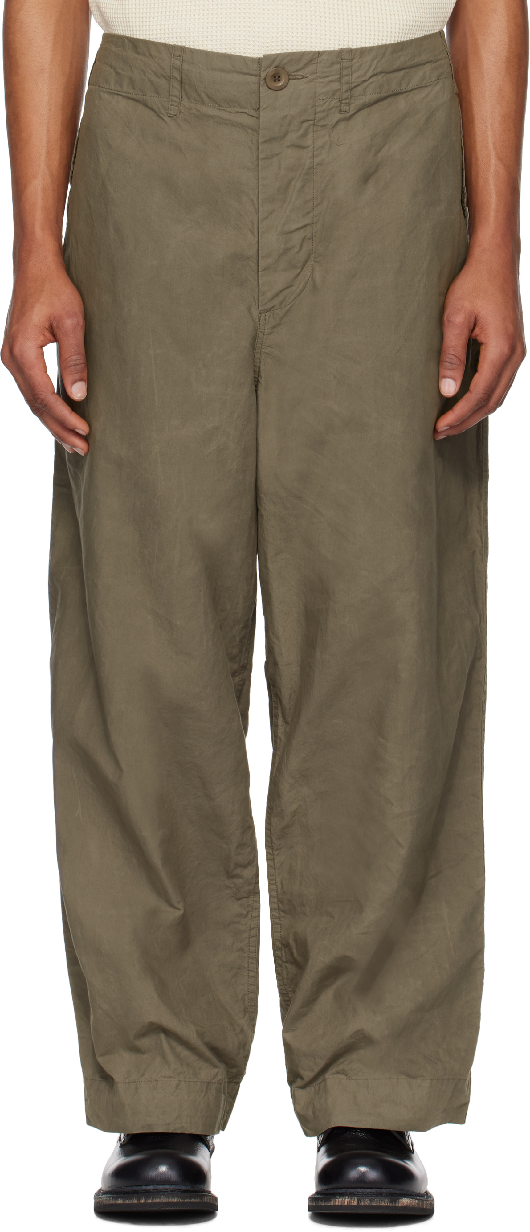 Taupe Abel Trousers by CASEY CASEY on Sale