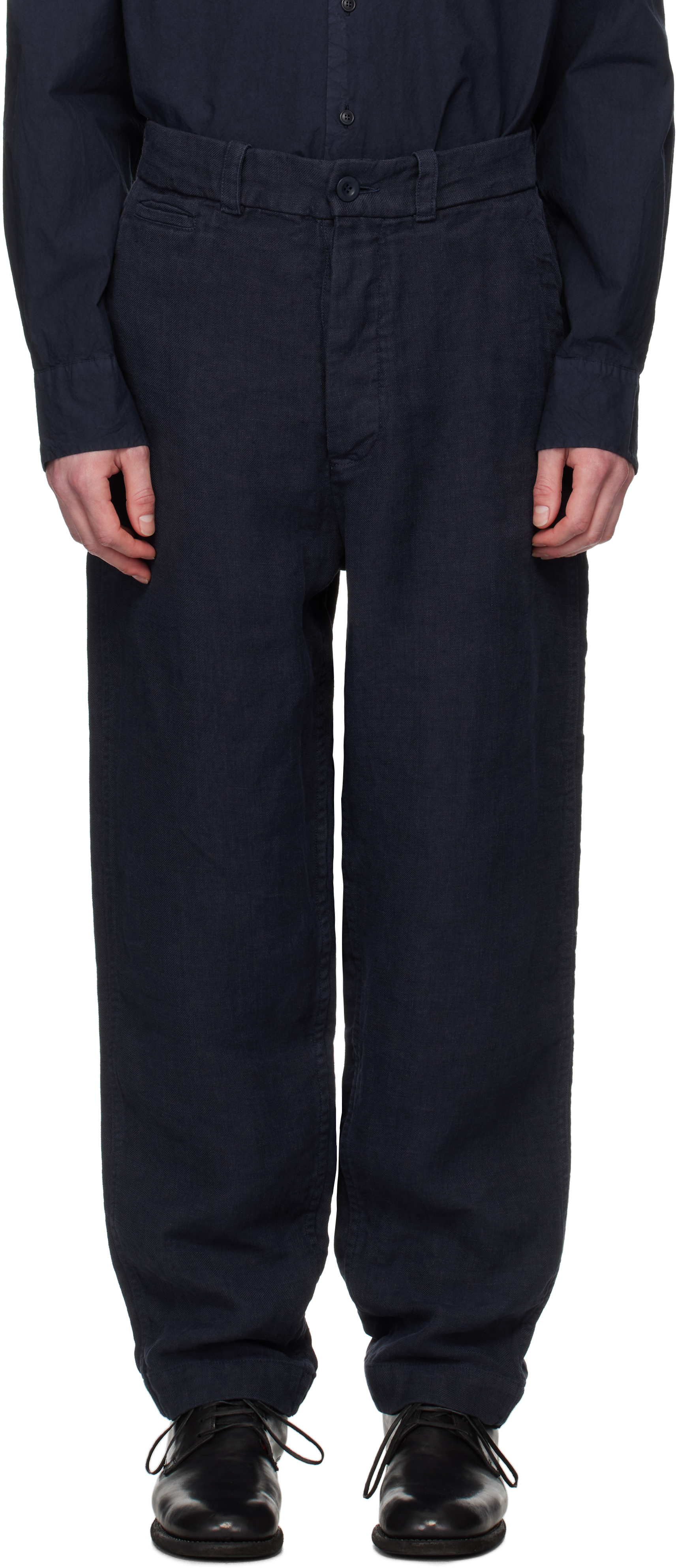 Navy Emery Trousers