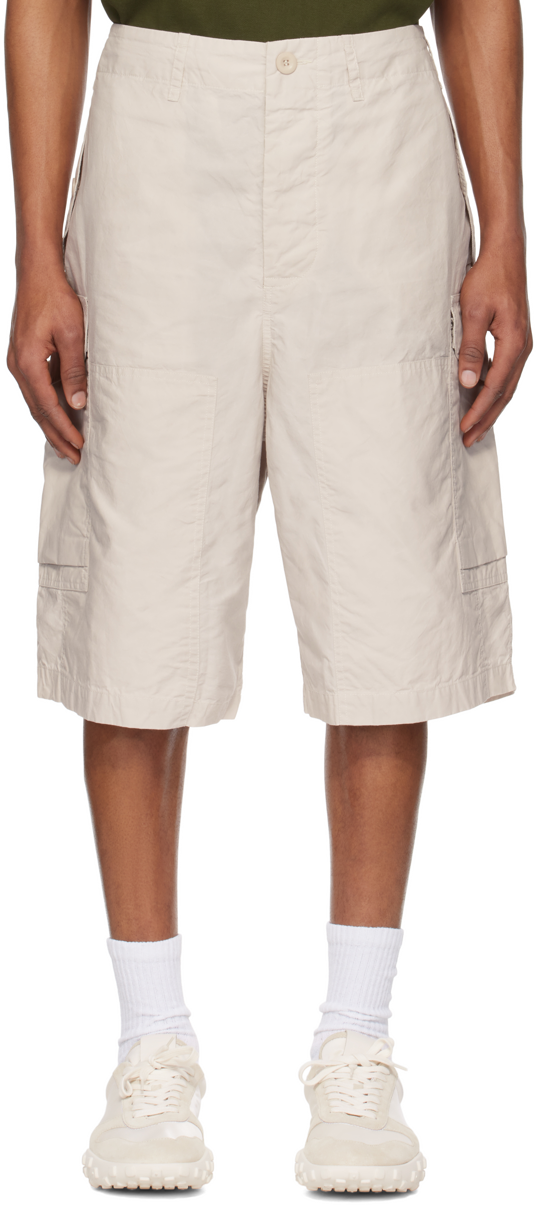 【関税＆送料込み】Off-White Short Pants Cargo Laundry Carhartt Mens Relaxed Fit Utility Cargo Shorts Off White