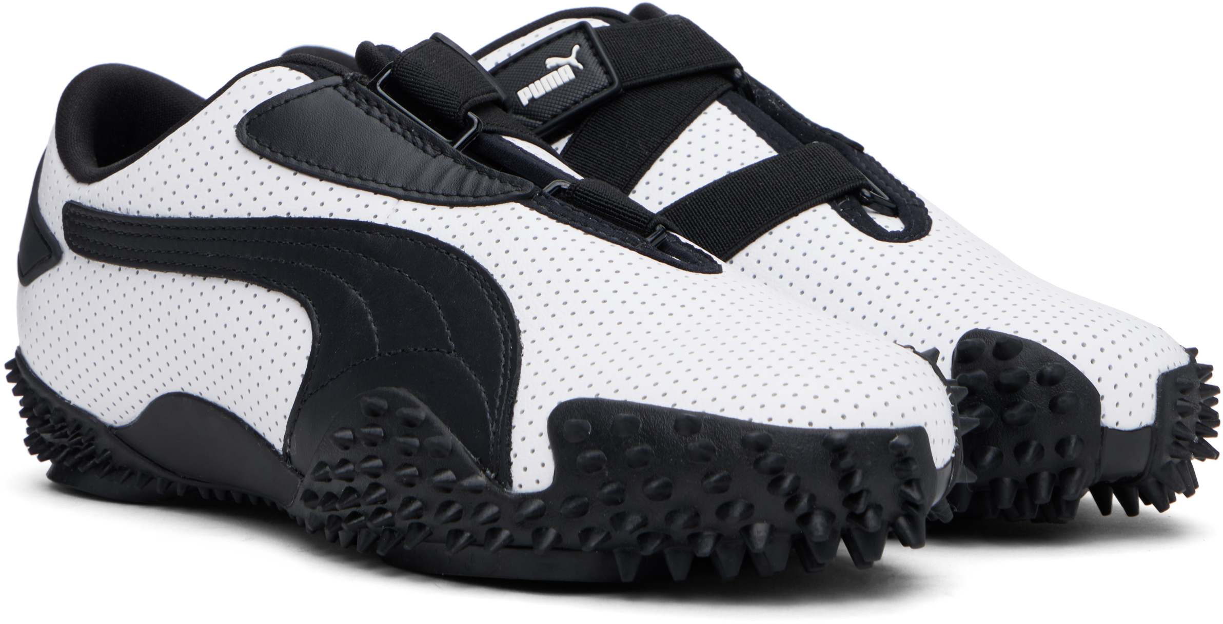 Puma Low Top Sneakers Contrast Panels In White- Blac