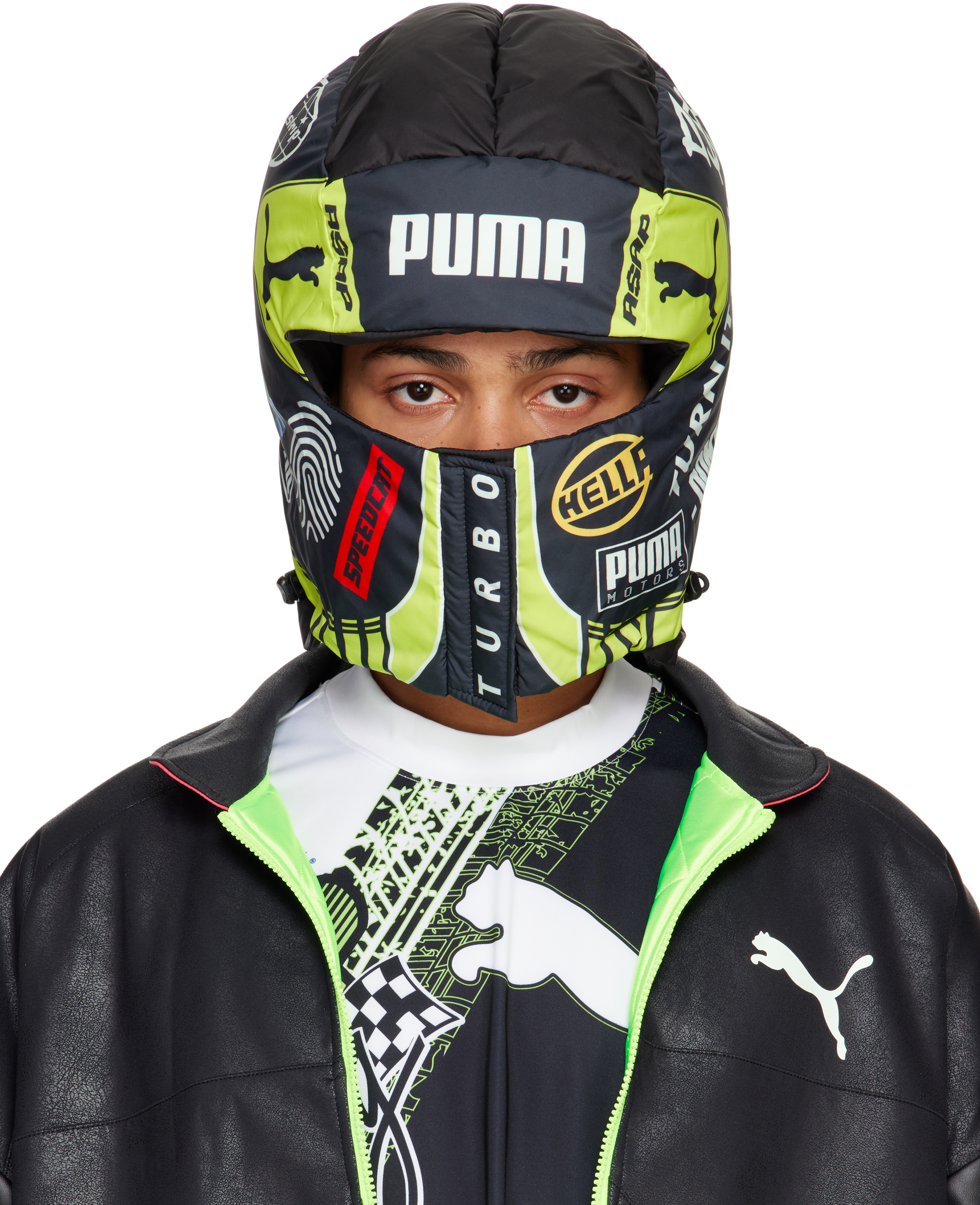 Black & Green A$AP Rocky Edition Padded Balaclava