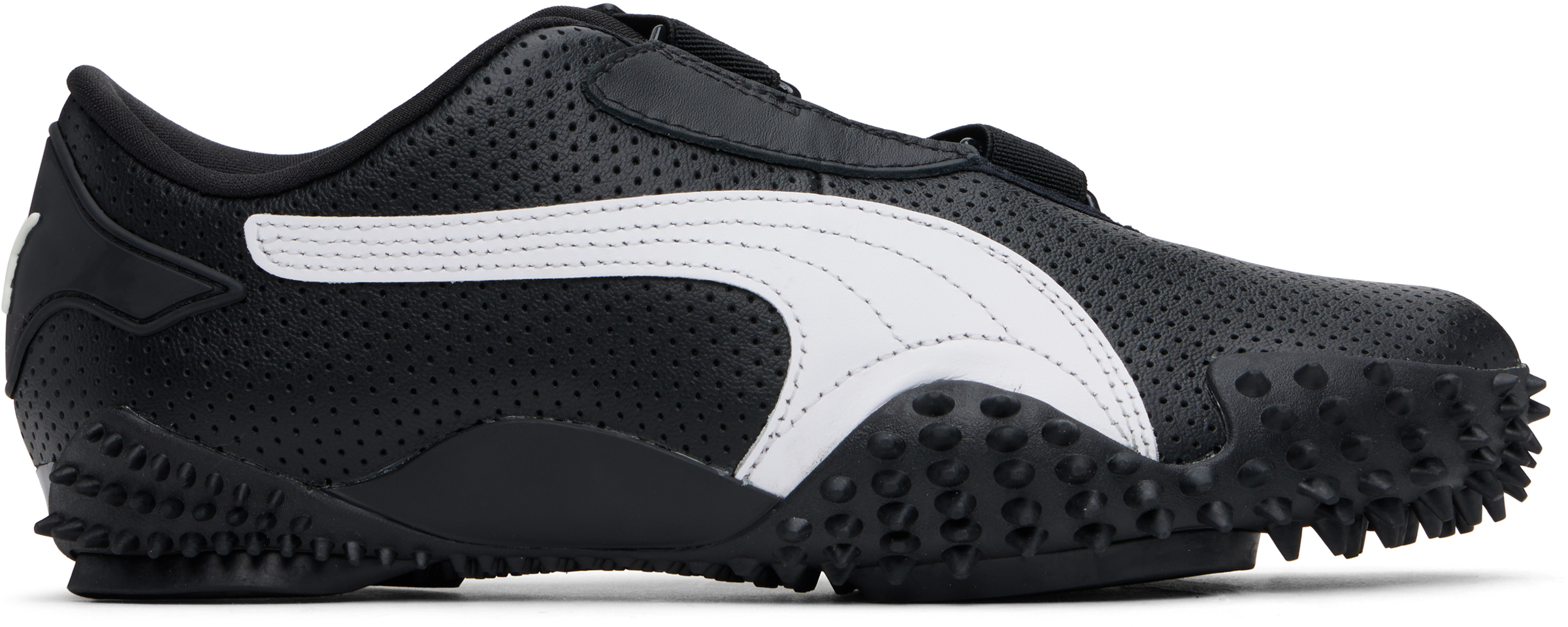 Black Mostro Perforated Sneakers by PUMA on Sale