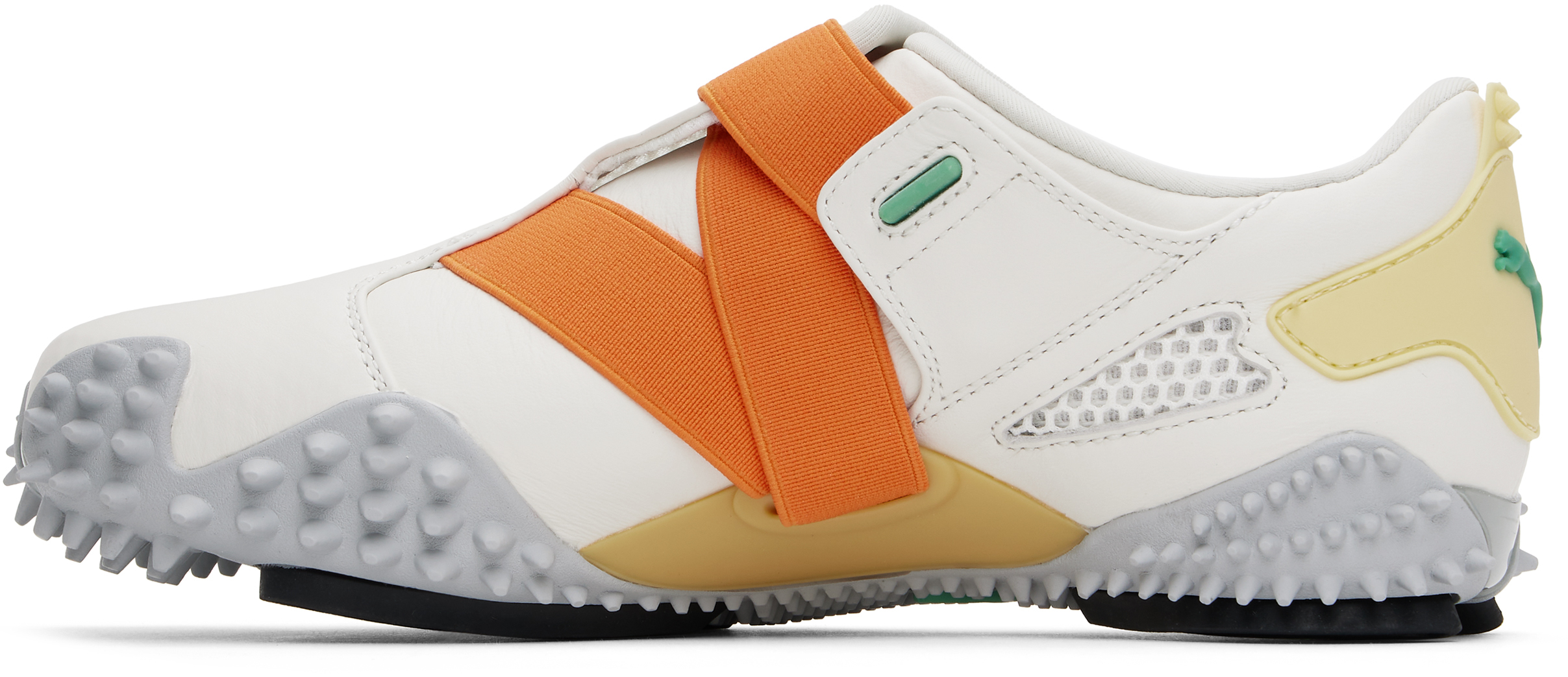 Puma Brown Ur Mostro Communication Sneakers In Warm White-light Str