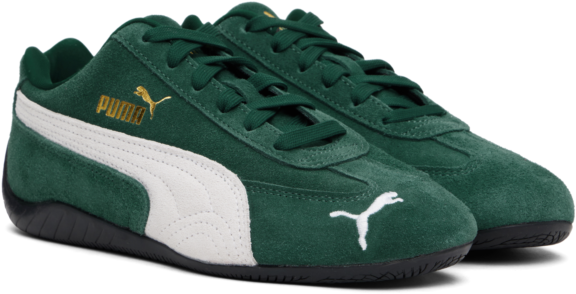 Puma Speedcat The Neverworn V Sneaker In Dark Myrtle- Whi