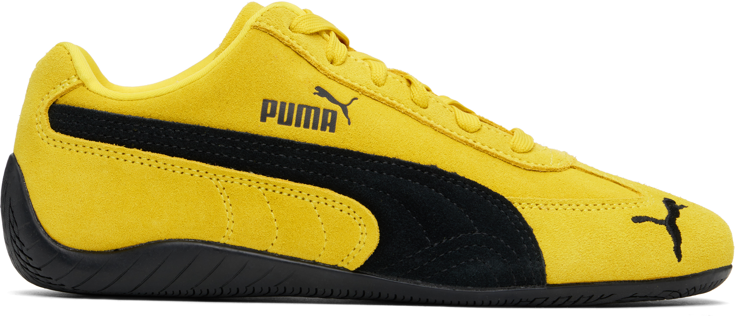 Yellow & Black Speedcat OG Sneakers by PUMA on Sale