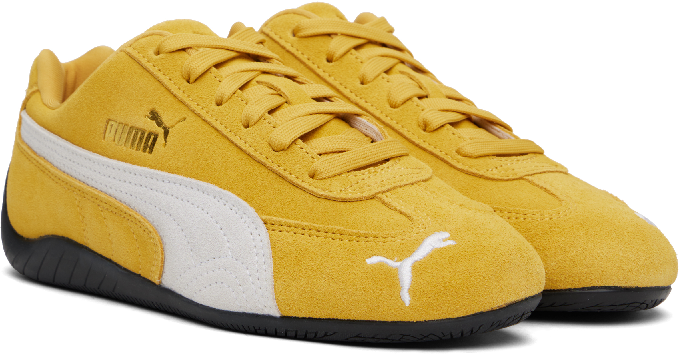 Puma Speedcat Og Sneakers In Archive Gold- Wh