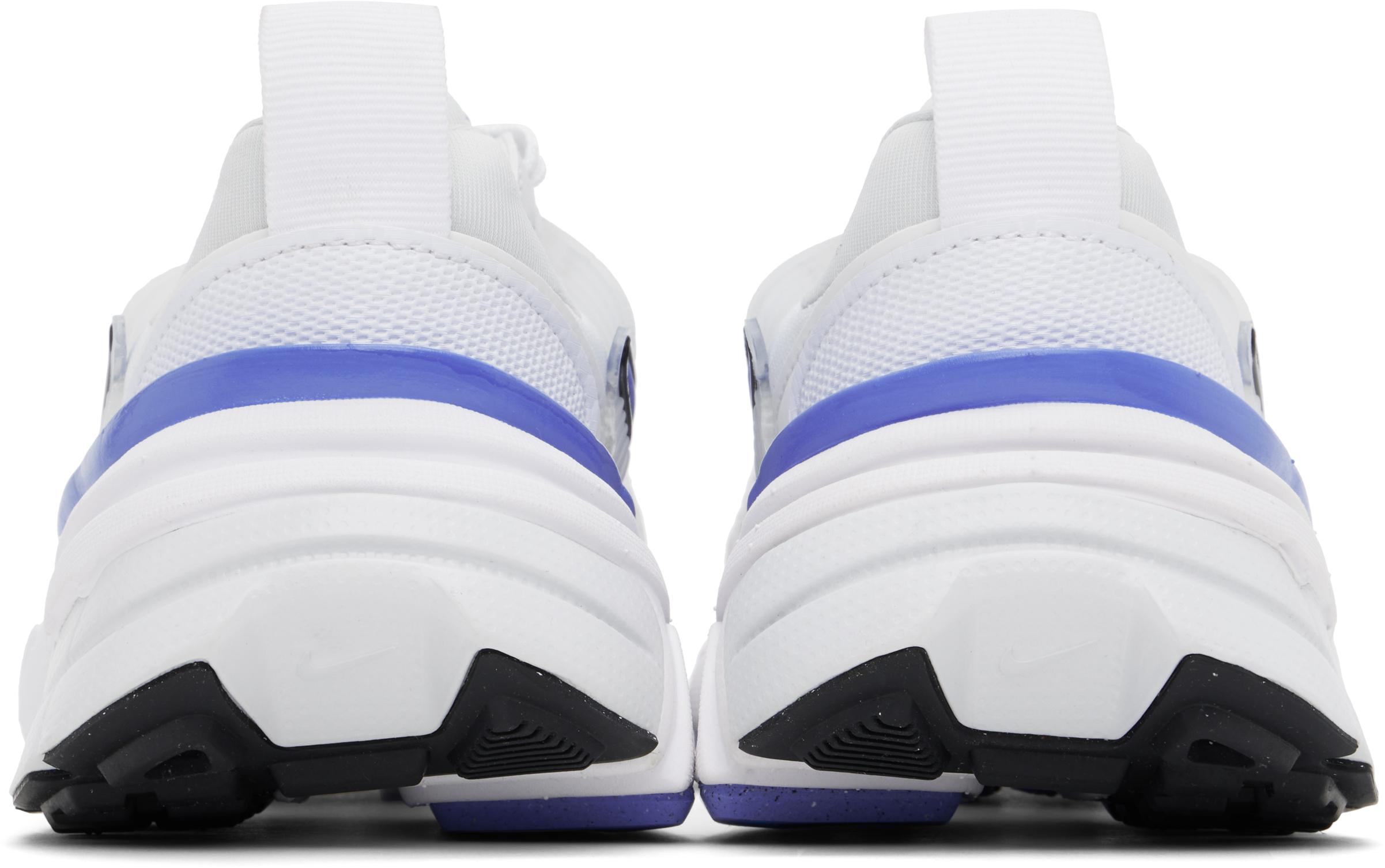 Nike White & Navy V2k Run Sneakers In White/royal Pulse-su