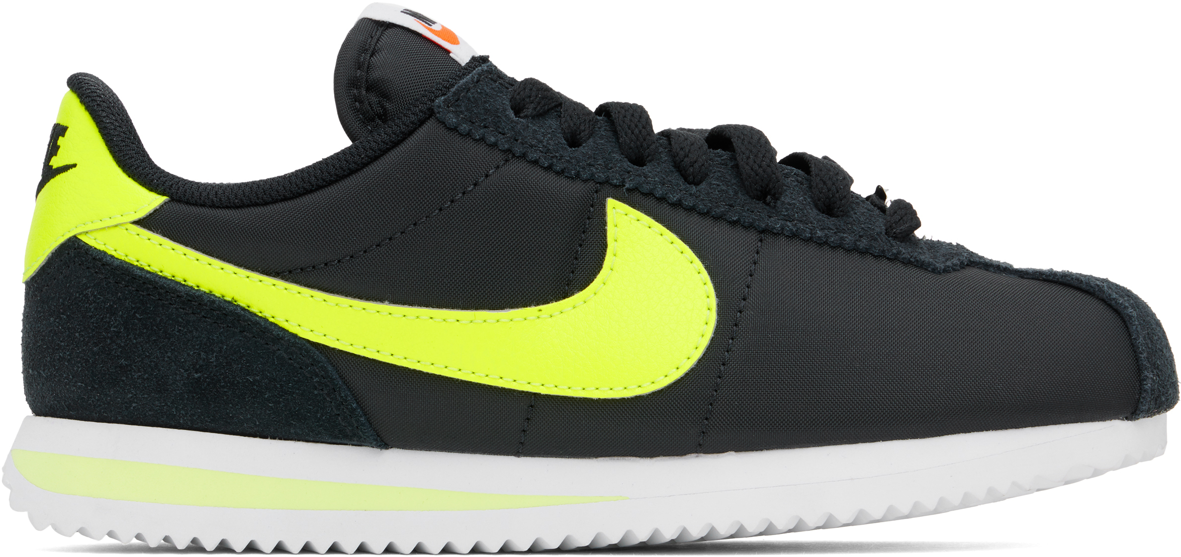 Nike Black & Yellow Cortez Sneakers In Black/volt-white-bla
