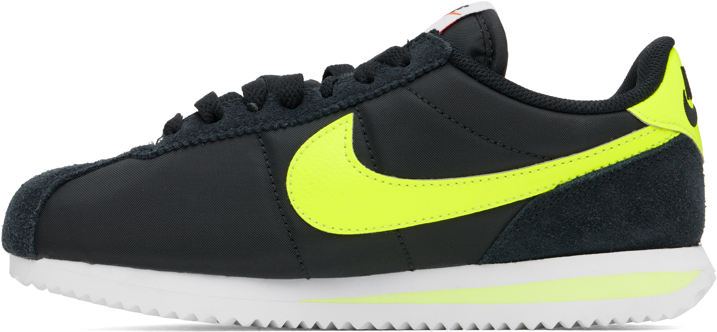 Nike Black & Yellow Cortez Sneakers In Black/volt-white-bla
