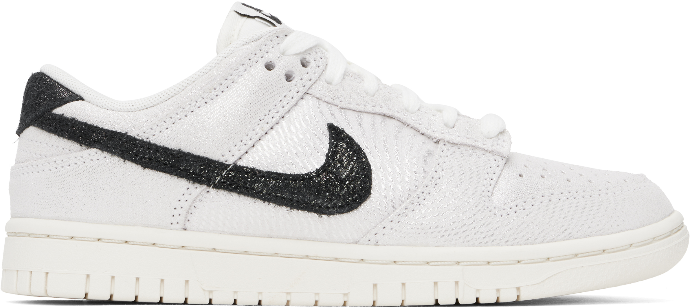 White & Black Dunk Low SE Sneakers