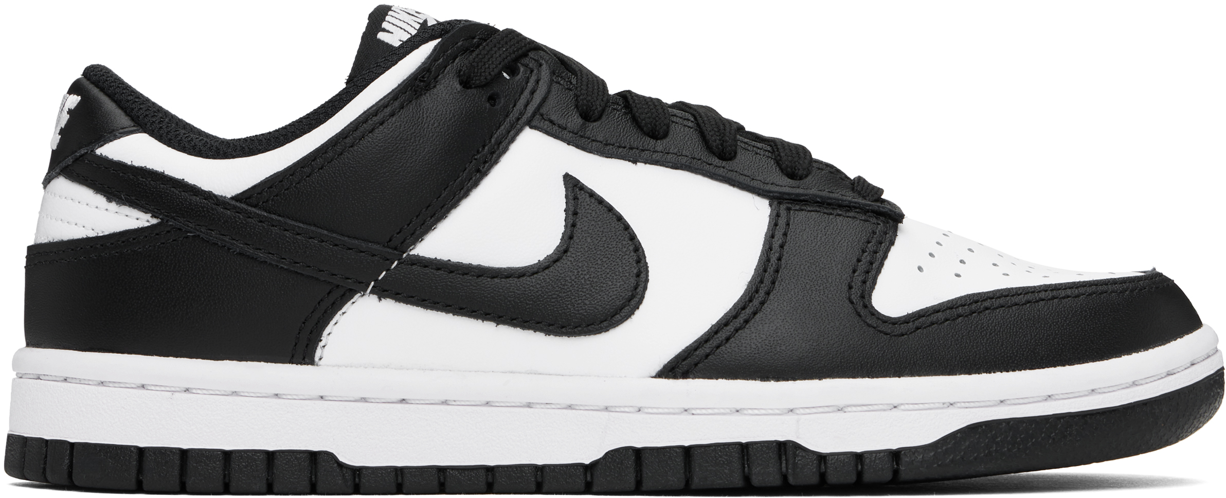 Black & White Dunk Low Sneakers