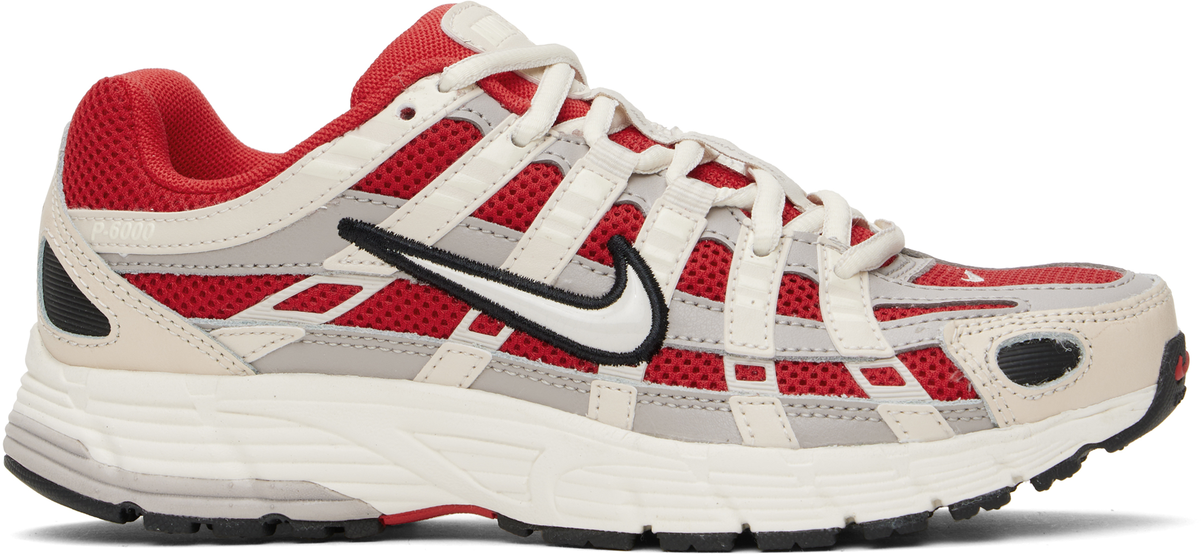 Red & Off-White P-6000 Sneakers