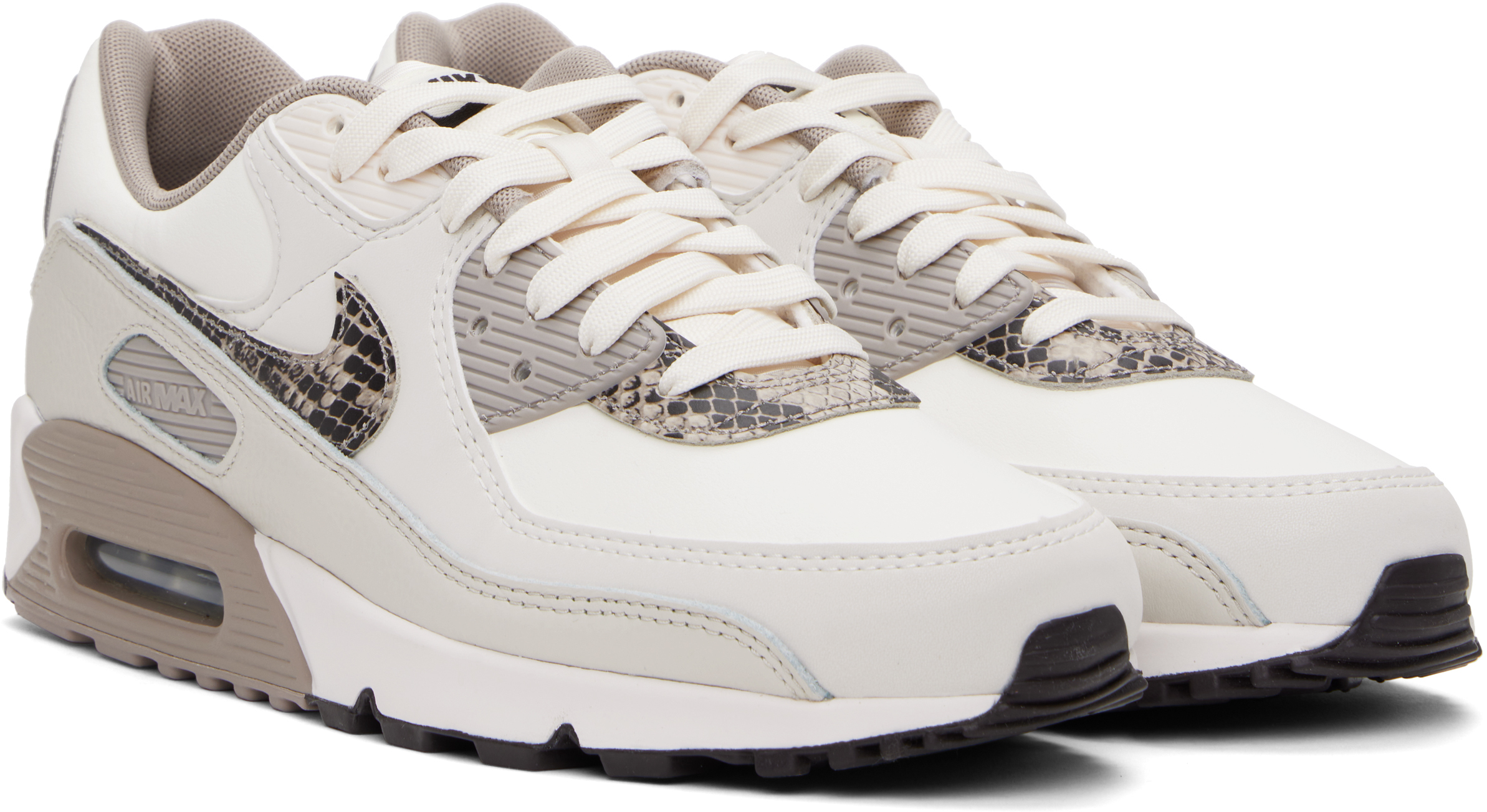 Nike Off-white Air Max 90 Sneakers In Lt Orewood Brn/multi
