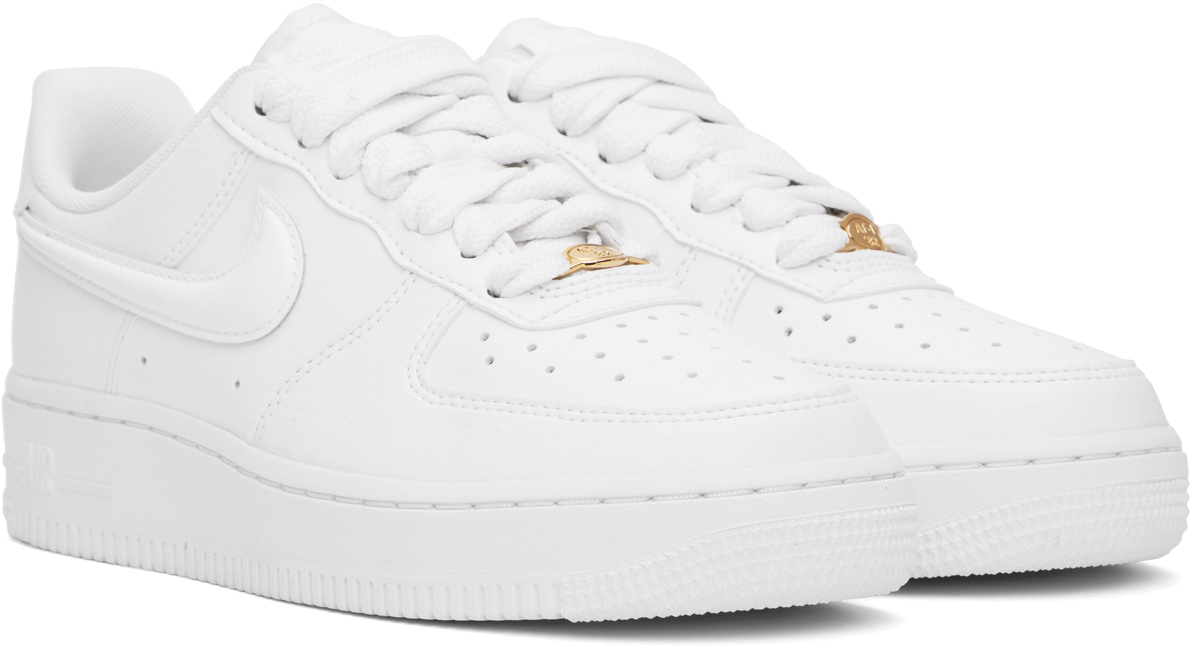 Nike White Air Force 1 '07 Sneakers In White/white-black-me