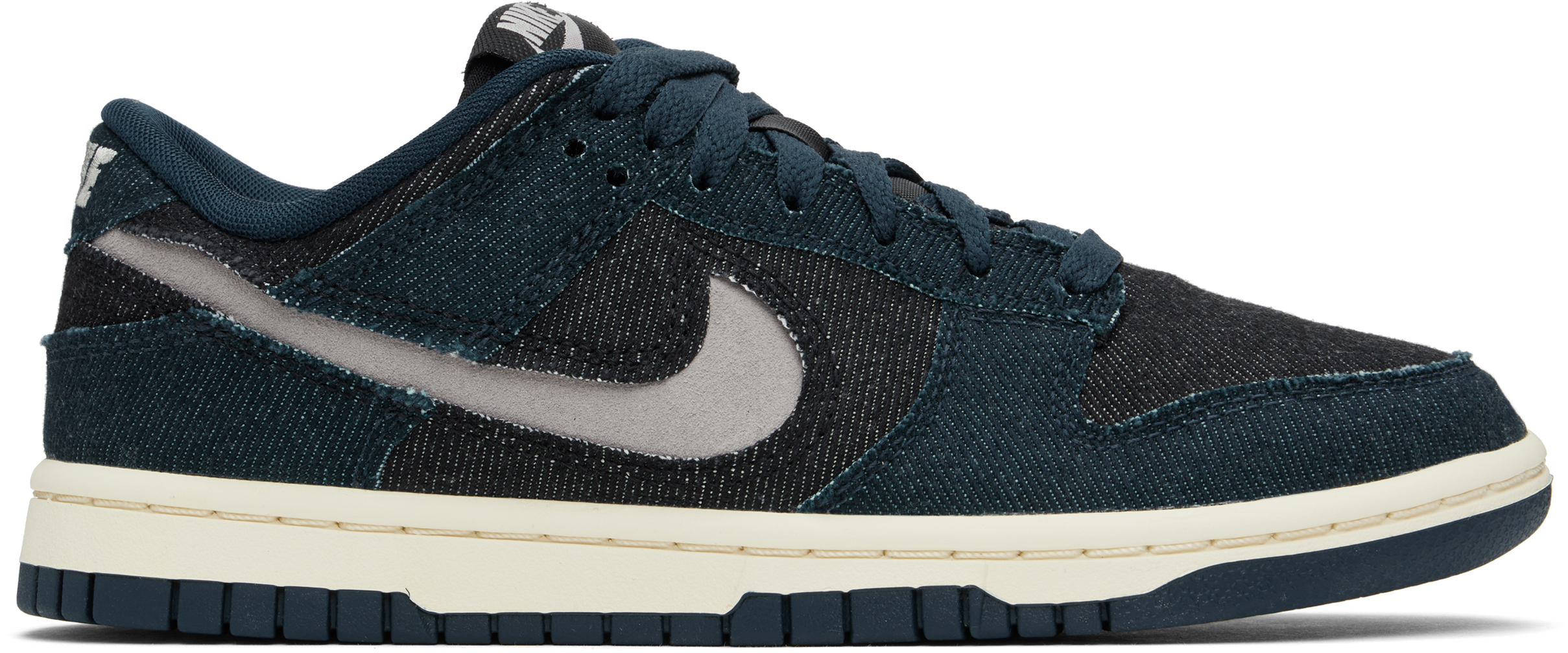 Nike Navy & Black Dunk Low Sneakers In Armory Navy/college