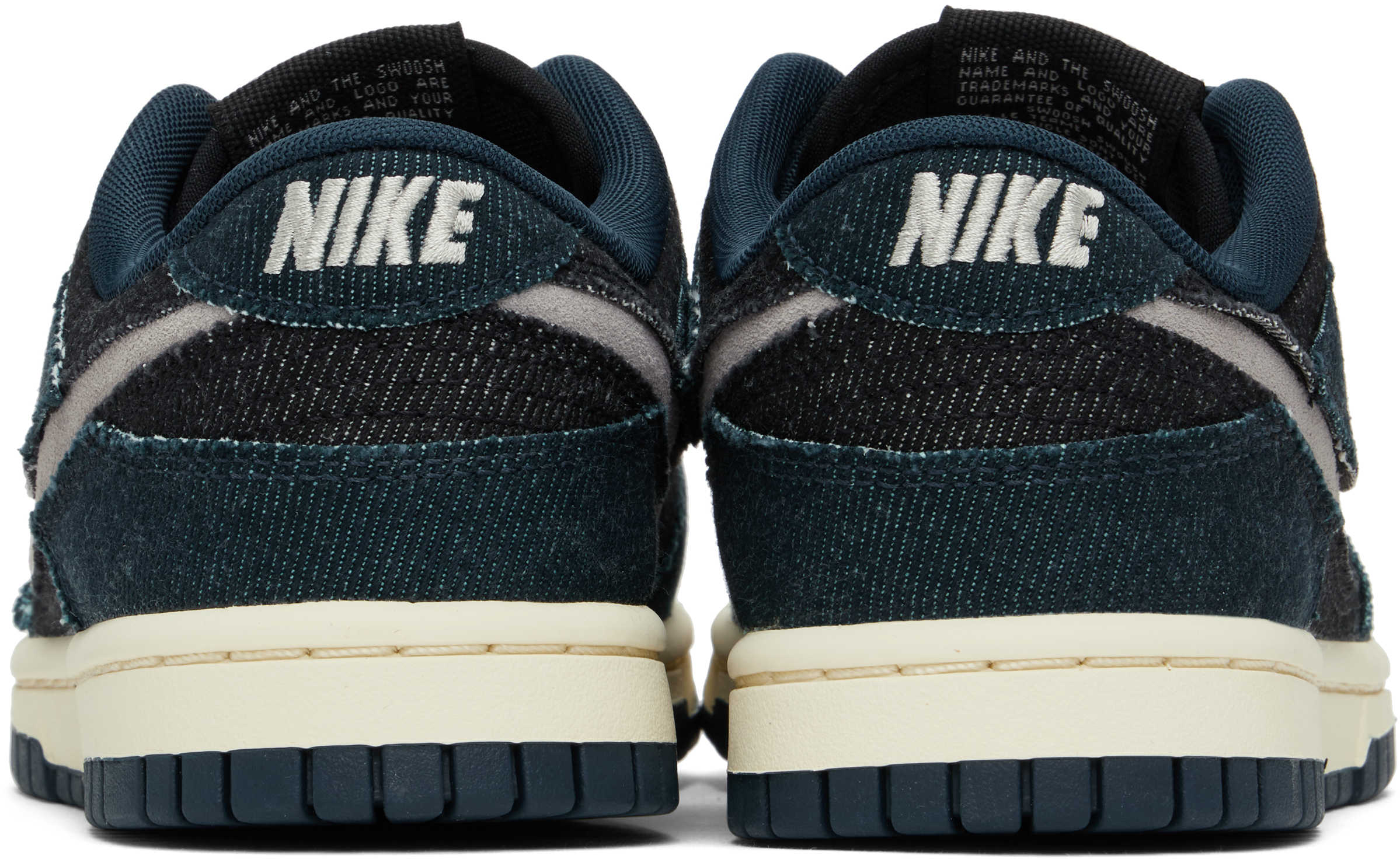 Nike Navy & Black Dunk Low Sneakers In Armory Navy/college