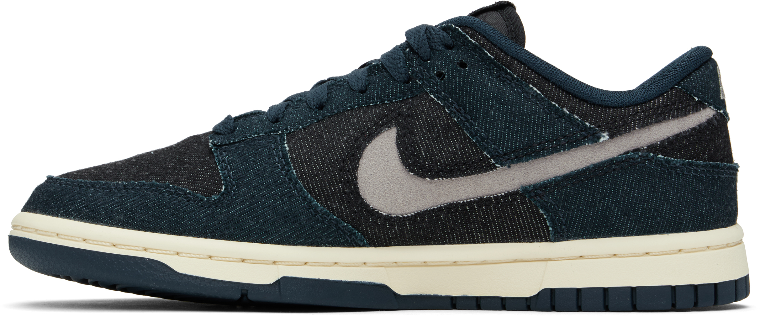 Nike Navy & Black Dunk Low Sneakers In Armory Navy/college