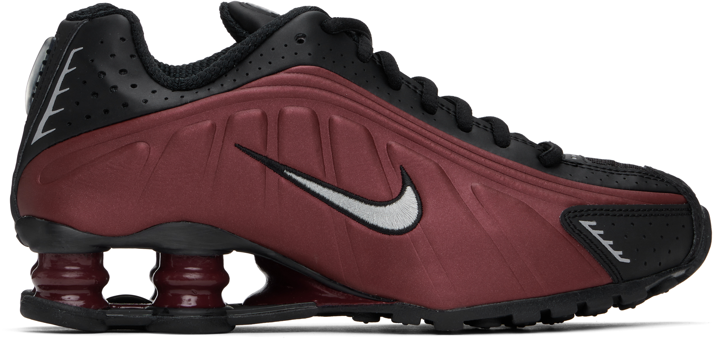 maroon nike shox