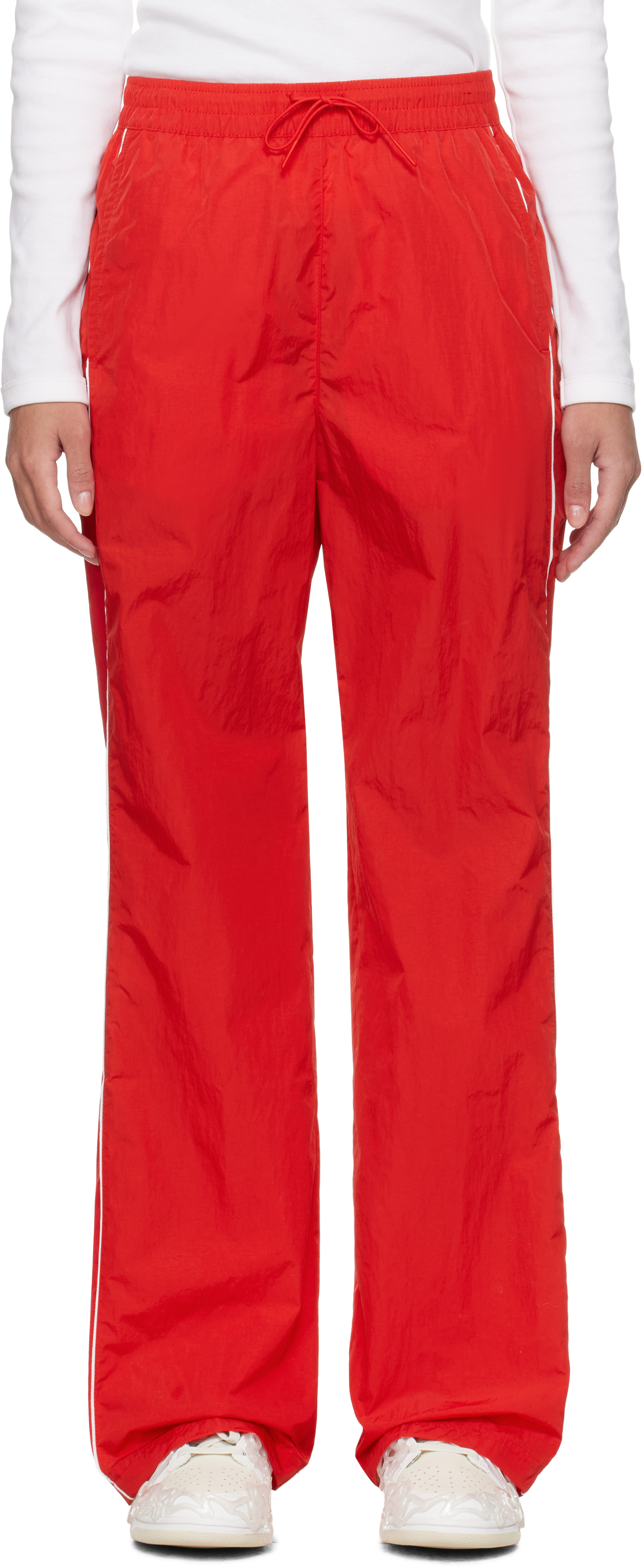 Red Nike Windrunner Track Pants