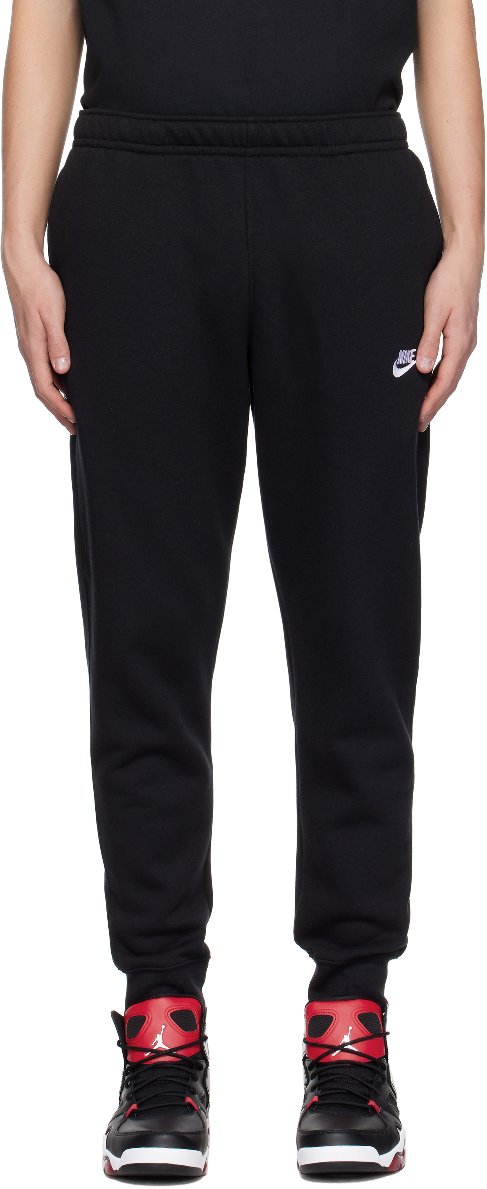 Black Sportswear Club Fleece Sweatpants