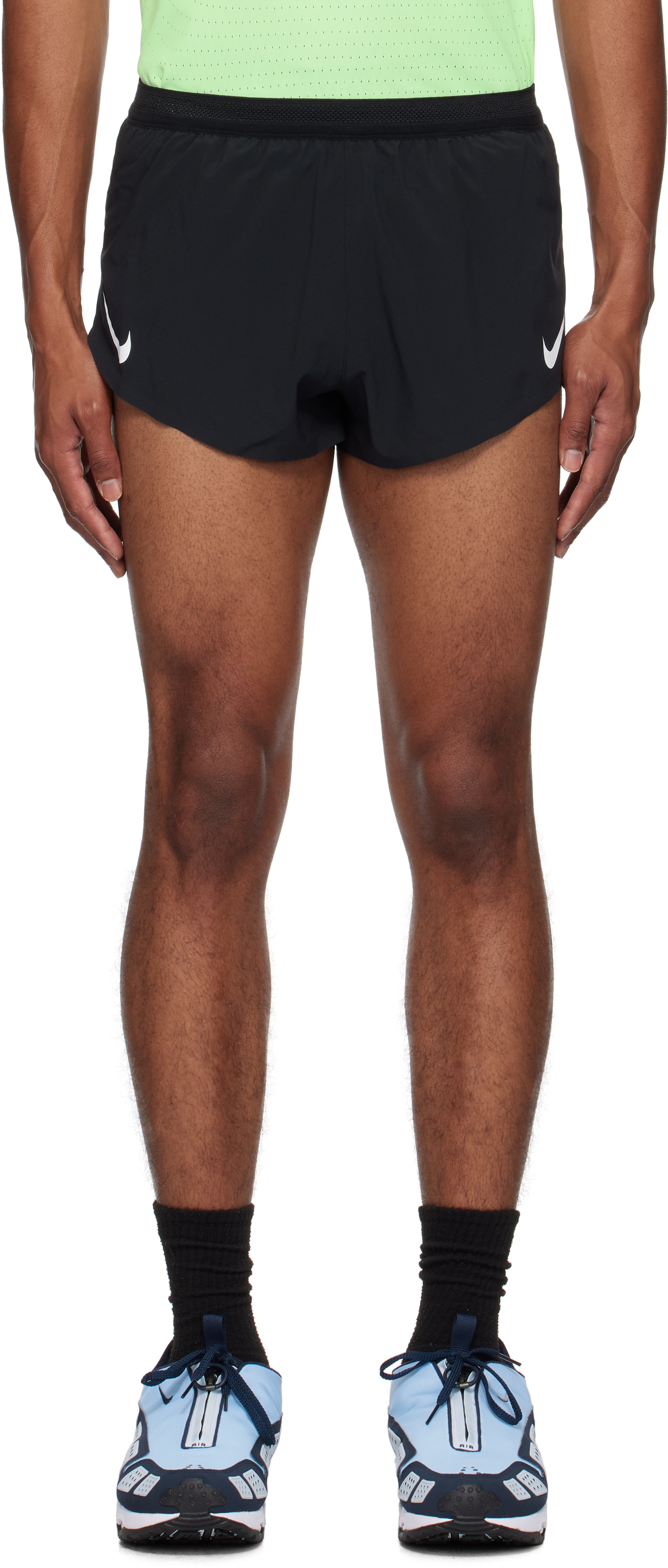 Black AeroSwift Shorts by Nike on Sale