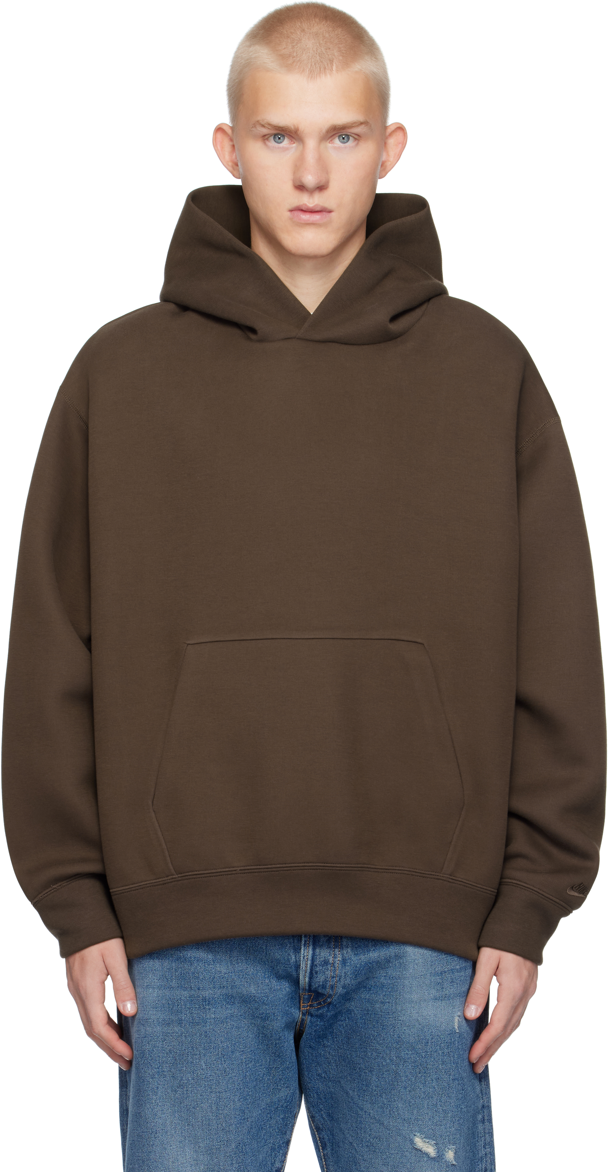 nike tech hoodie brown