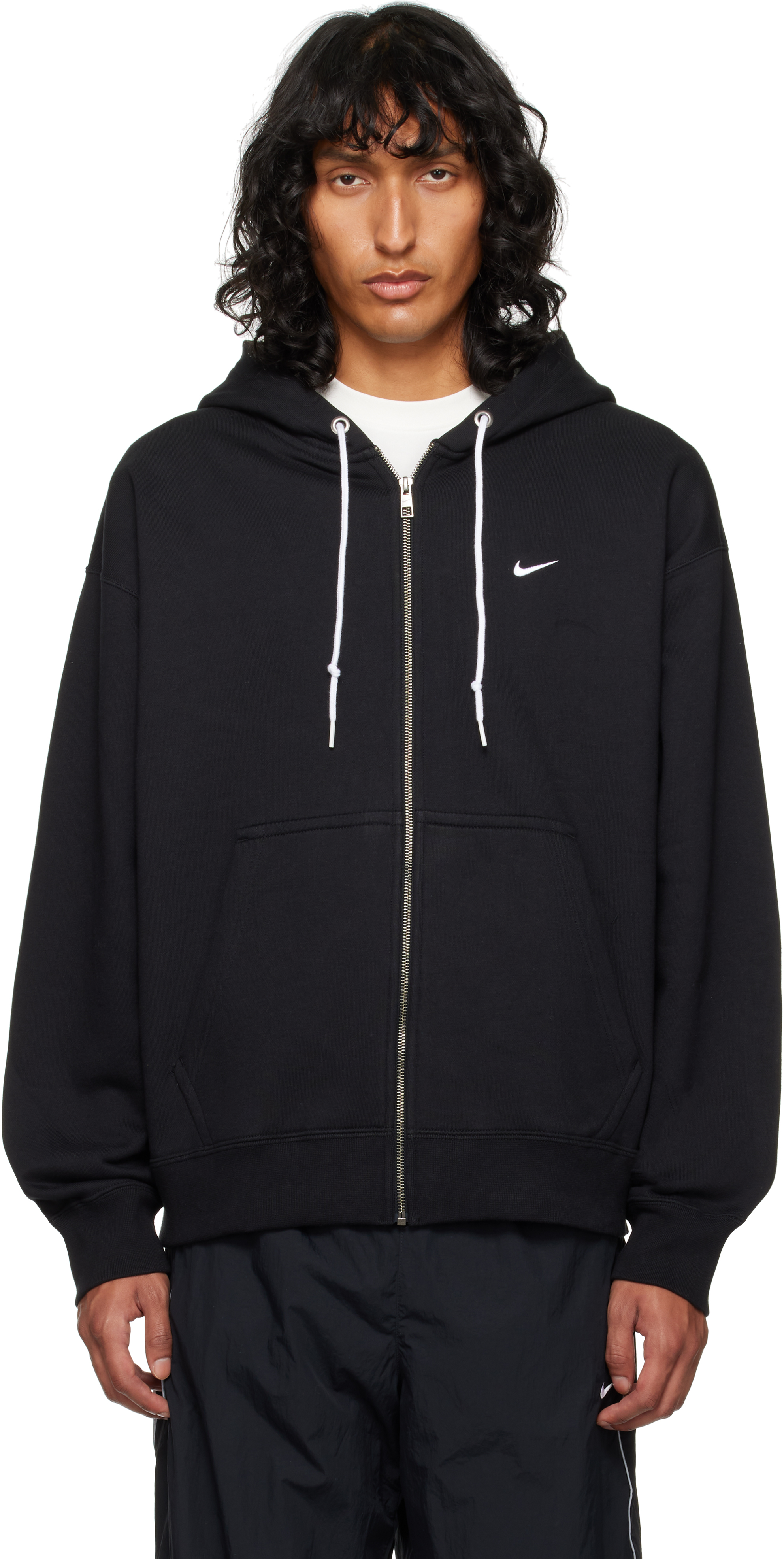 Black Solo Swoosh Hoodie