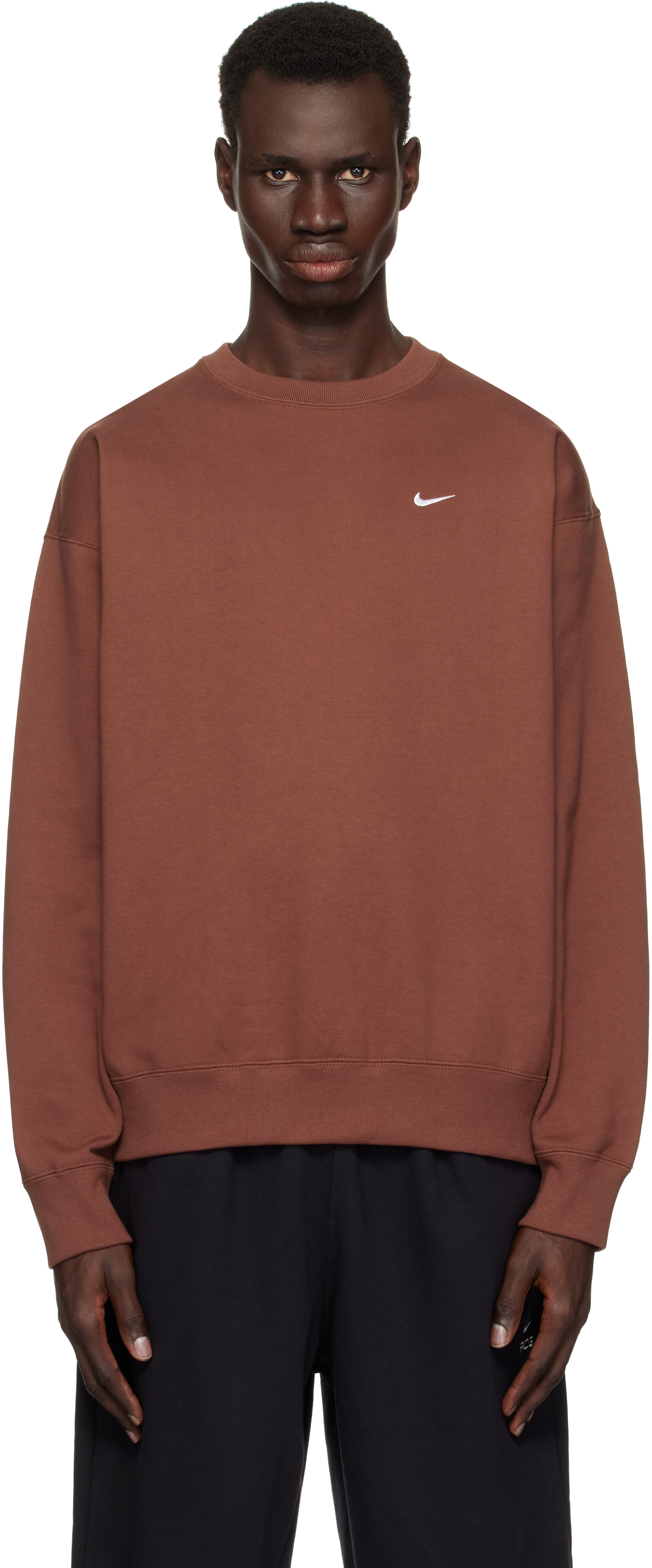 Burgundy Solo Swoosh Sweatshirt