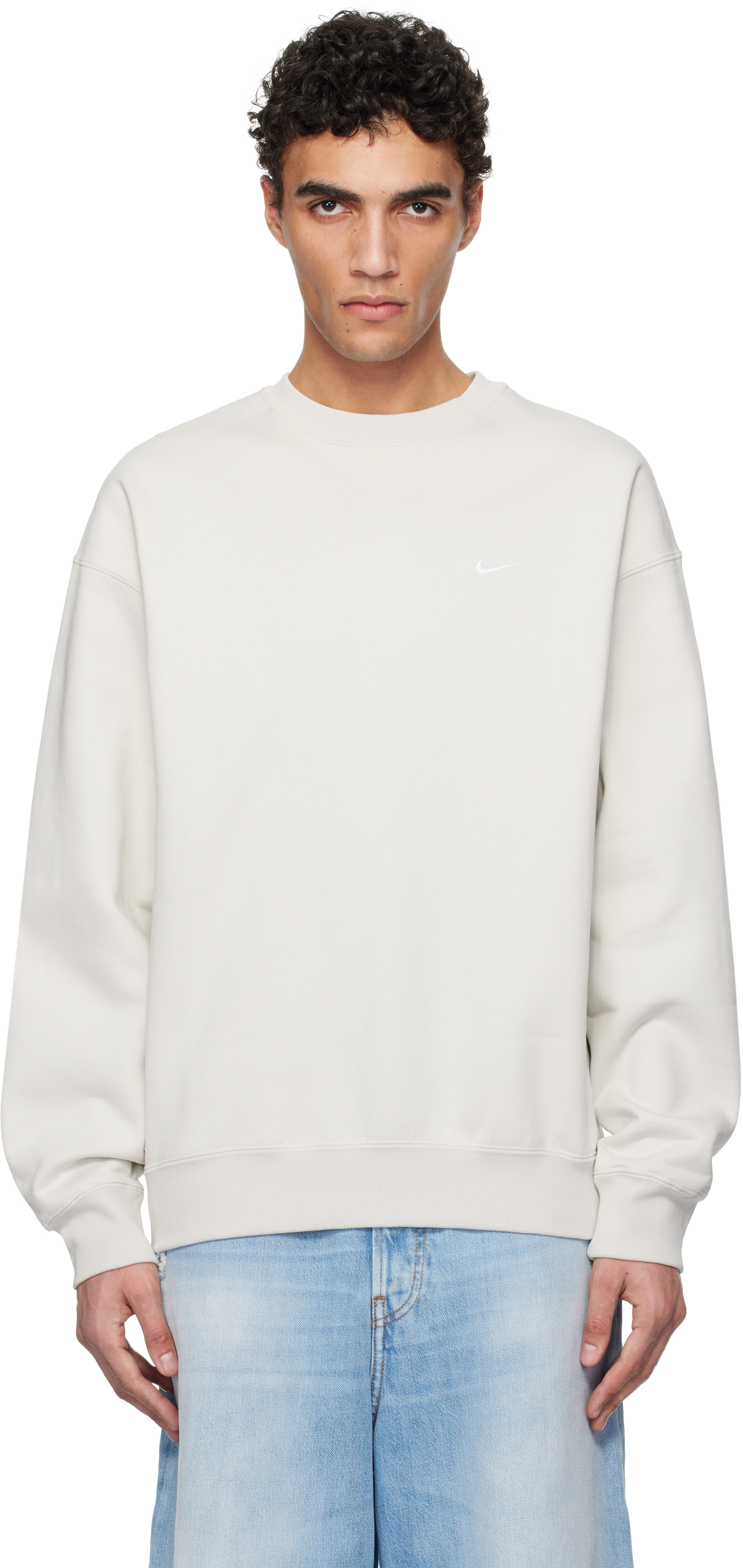 Gray Solo Swoosh Sweatshirt