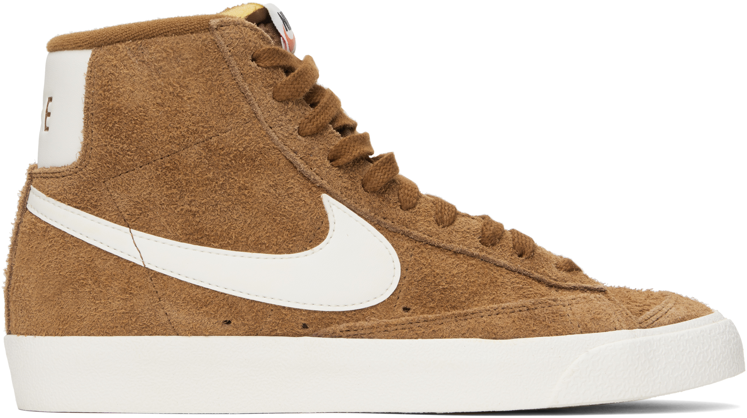 Brown & White Blazer Mid '77 Premium Sneakers