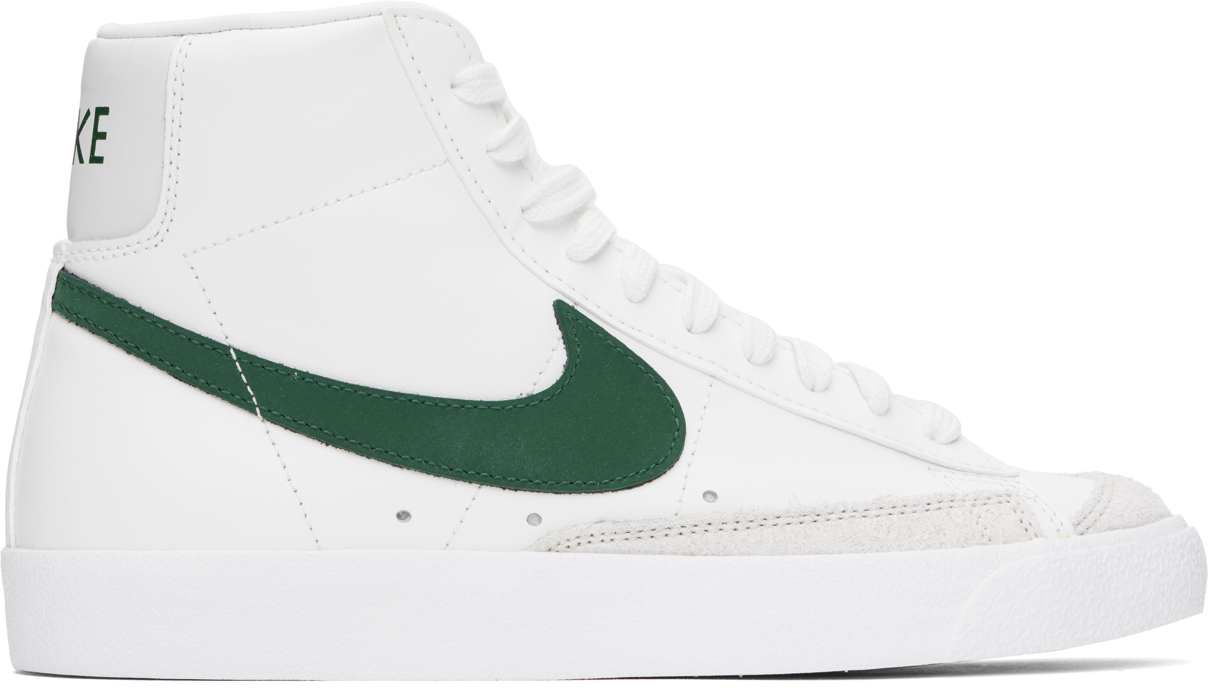 White & Green Blazer Mid '77 Vintage Sneakers