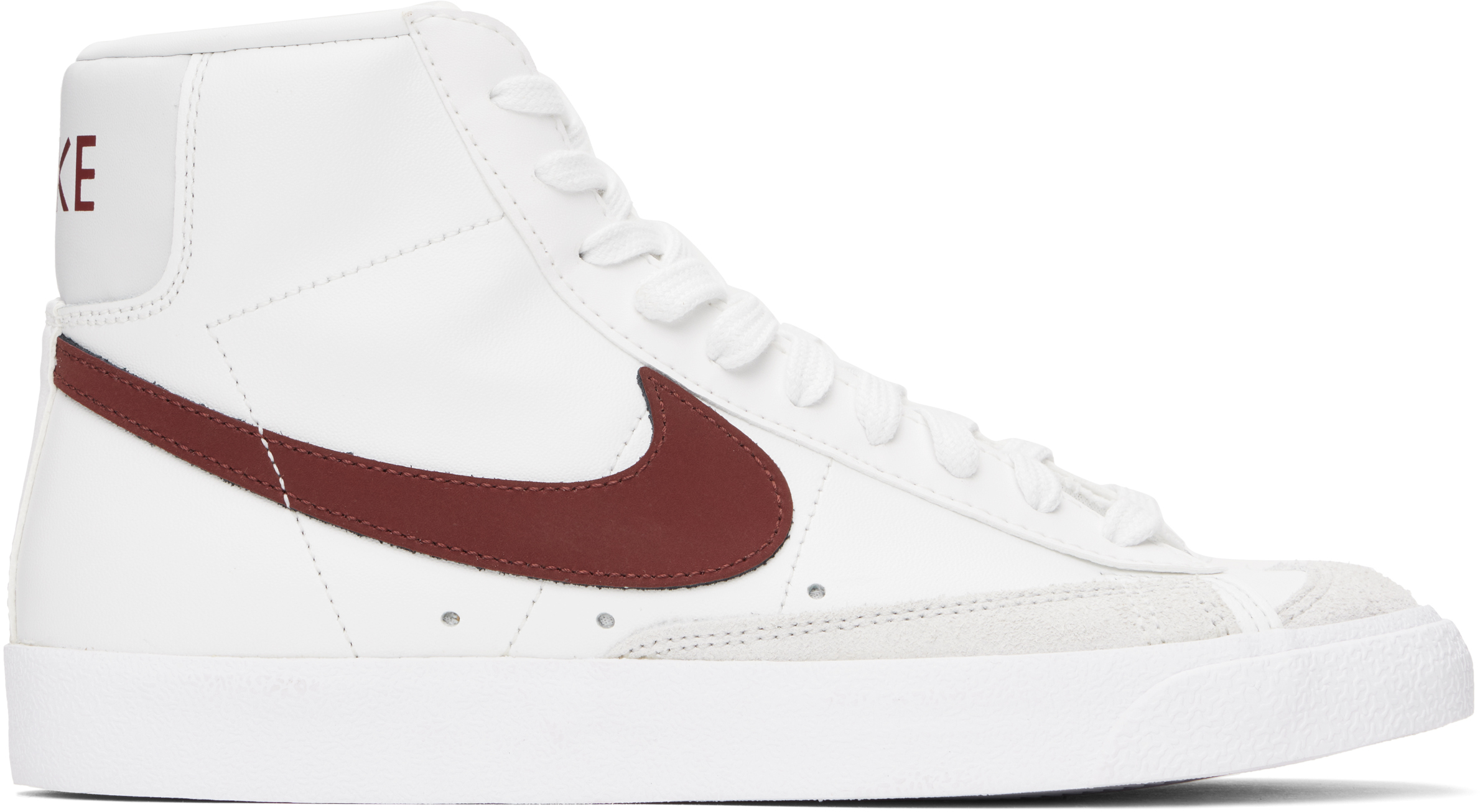 White & Burgundy Blazer Mid '77 Vintage Sneakers