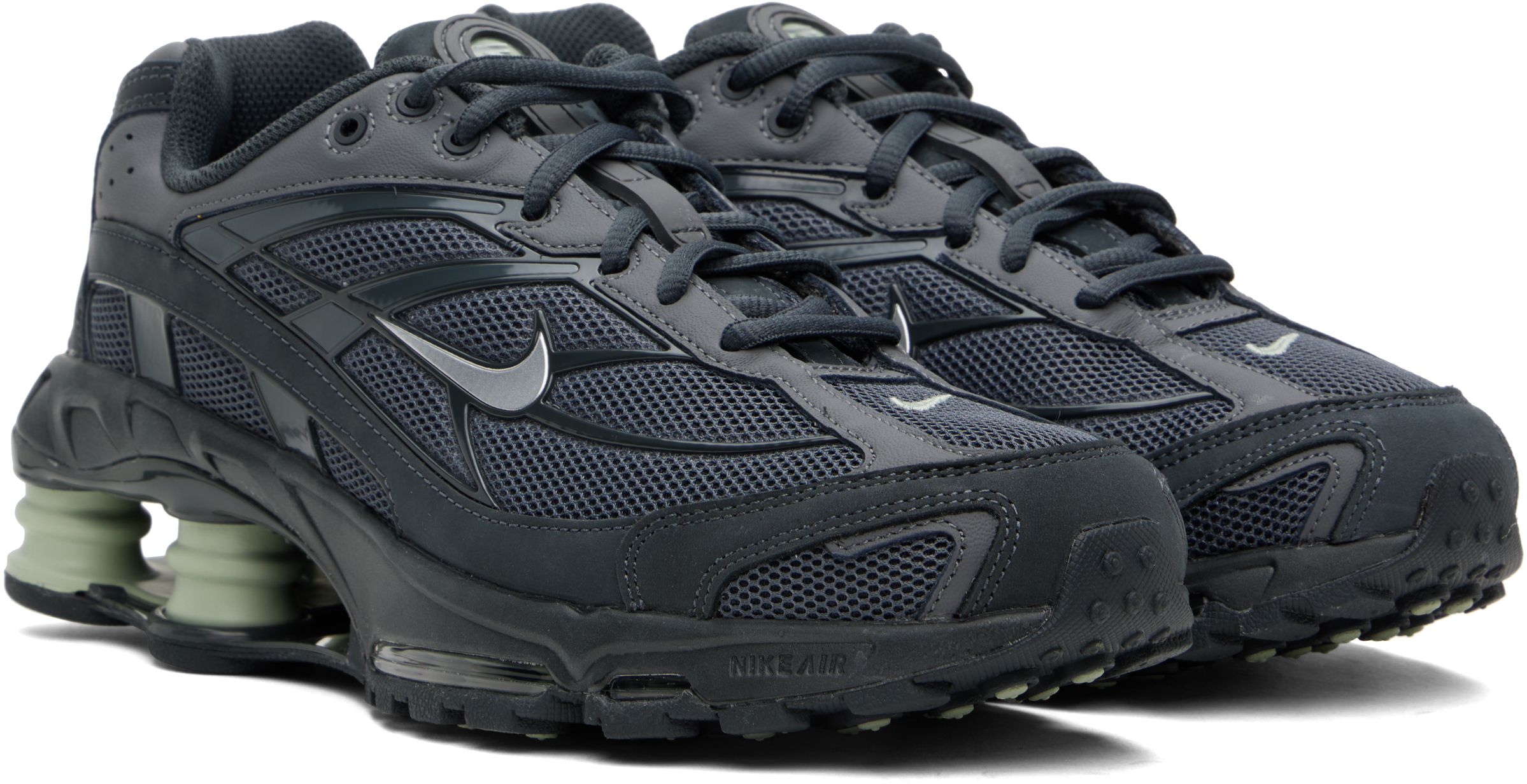 Nike Shox Ride 2 Trainers In Anthracite/jade Hori
