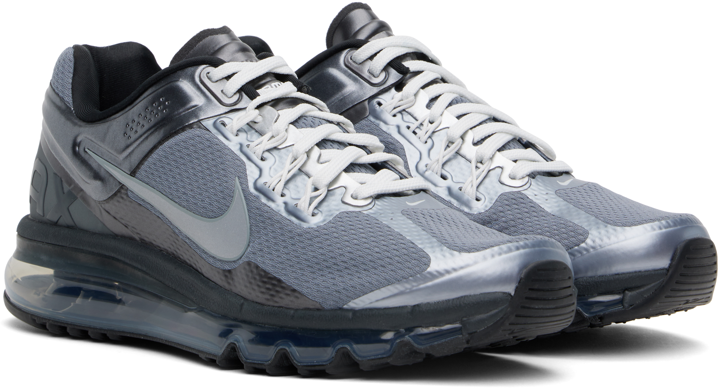Nike Gray Air Max 2013 Sneakers In Mtlc Cool Grey/metal