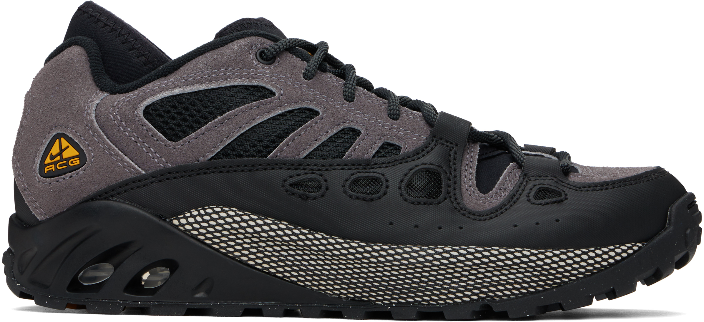 Black & Gray ACG Air Exploraid Sneakers by Nike on Sale