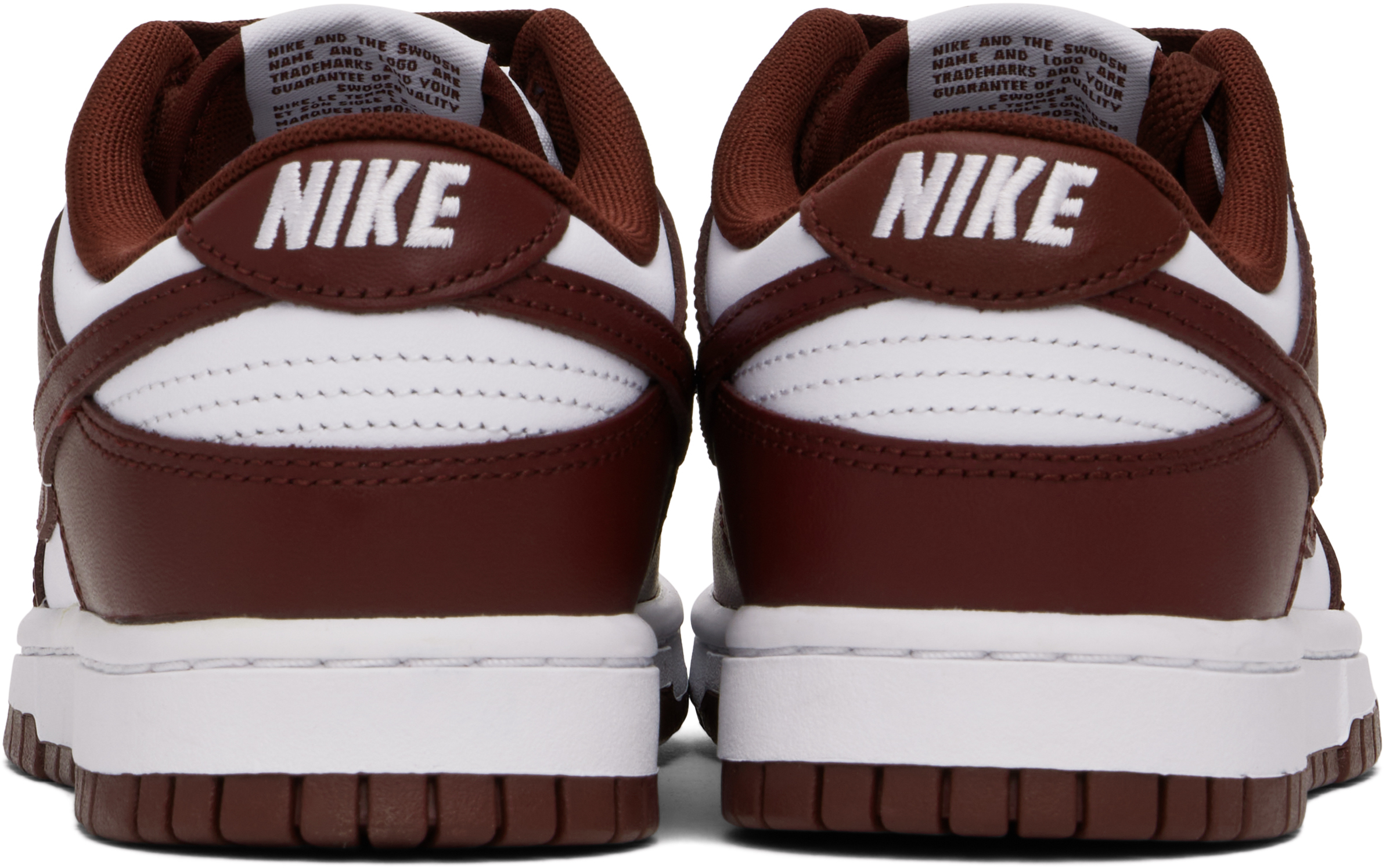 Nike Dunk Low "team Red" Sneakers In White/redwood-gym Re