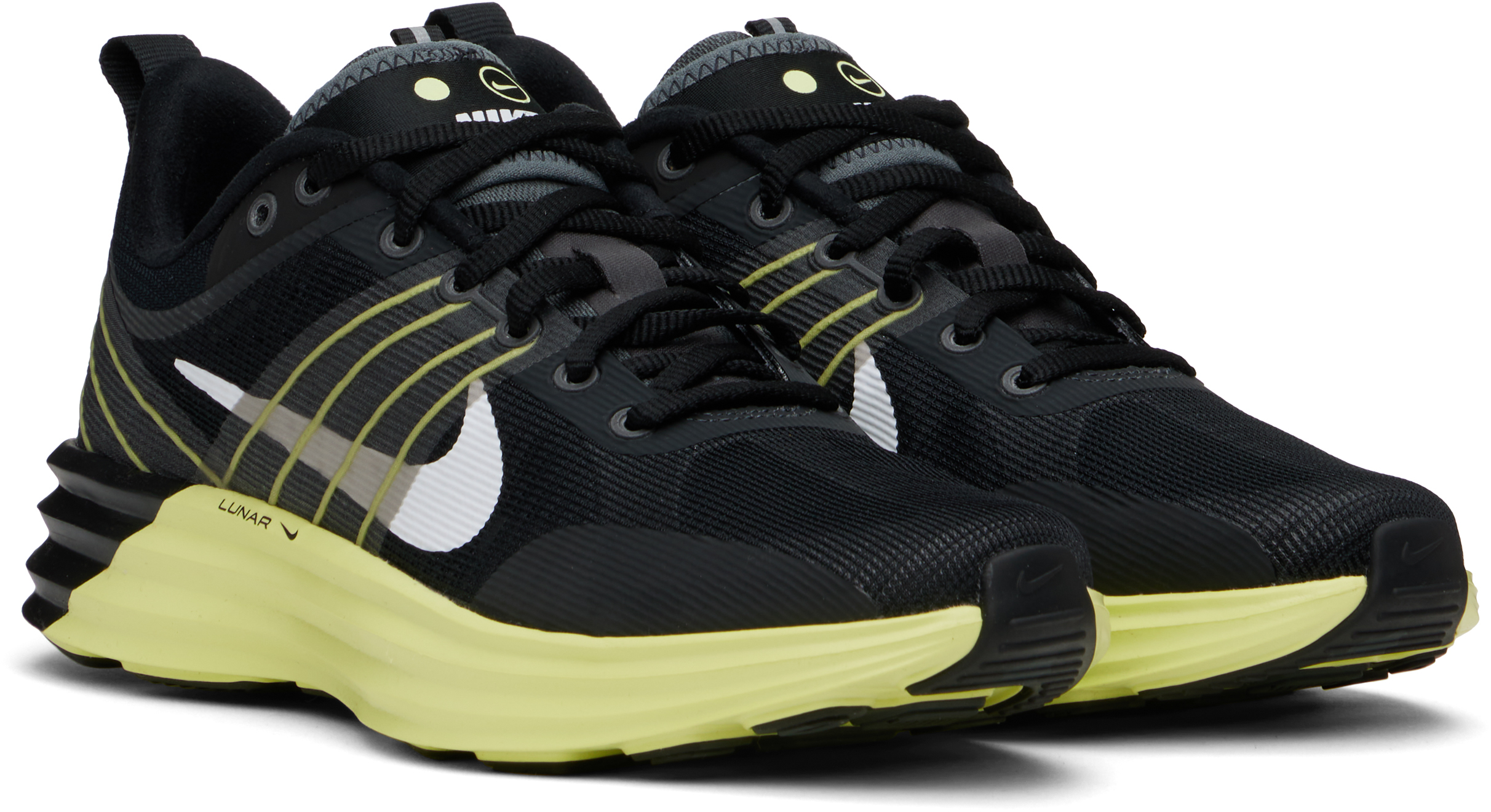 Nike Lunar Roam Sneakers In Black/white-iron Gre