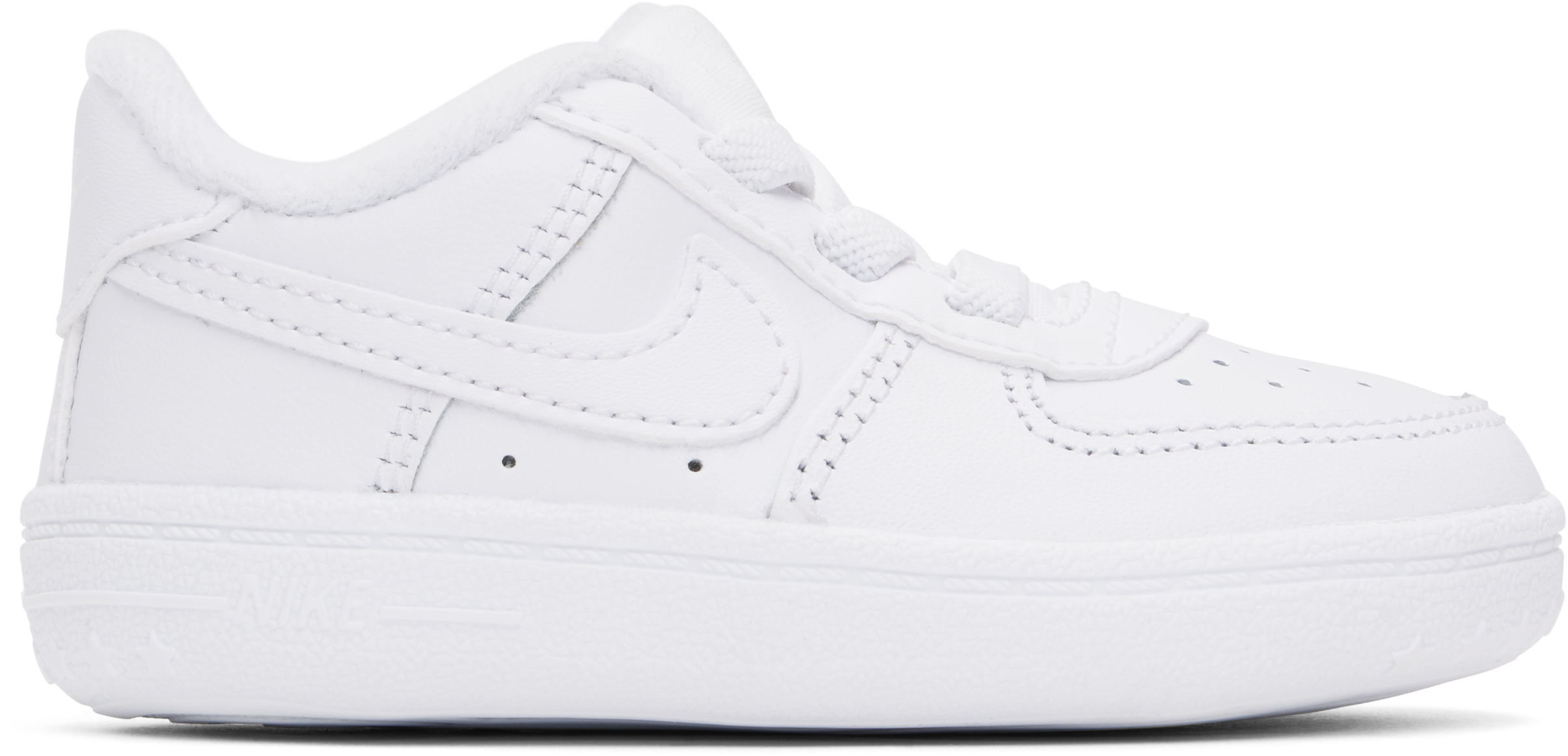 Nike Baby White Force 1 Crib Pre-walkers In White