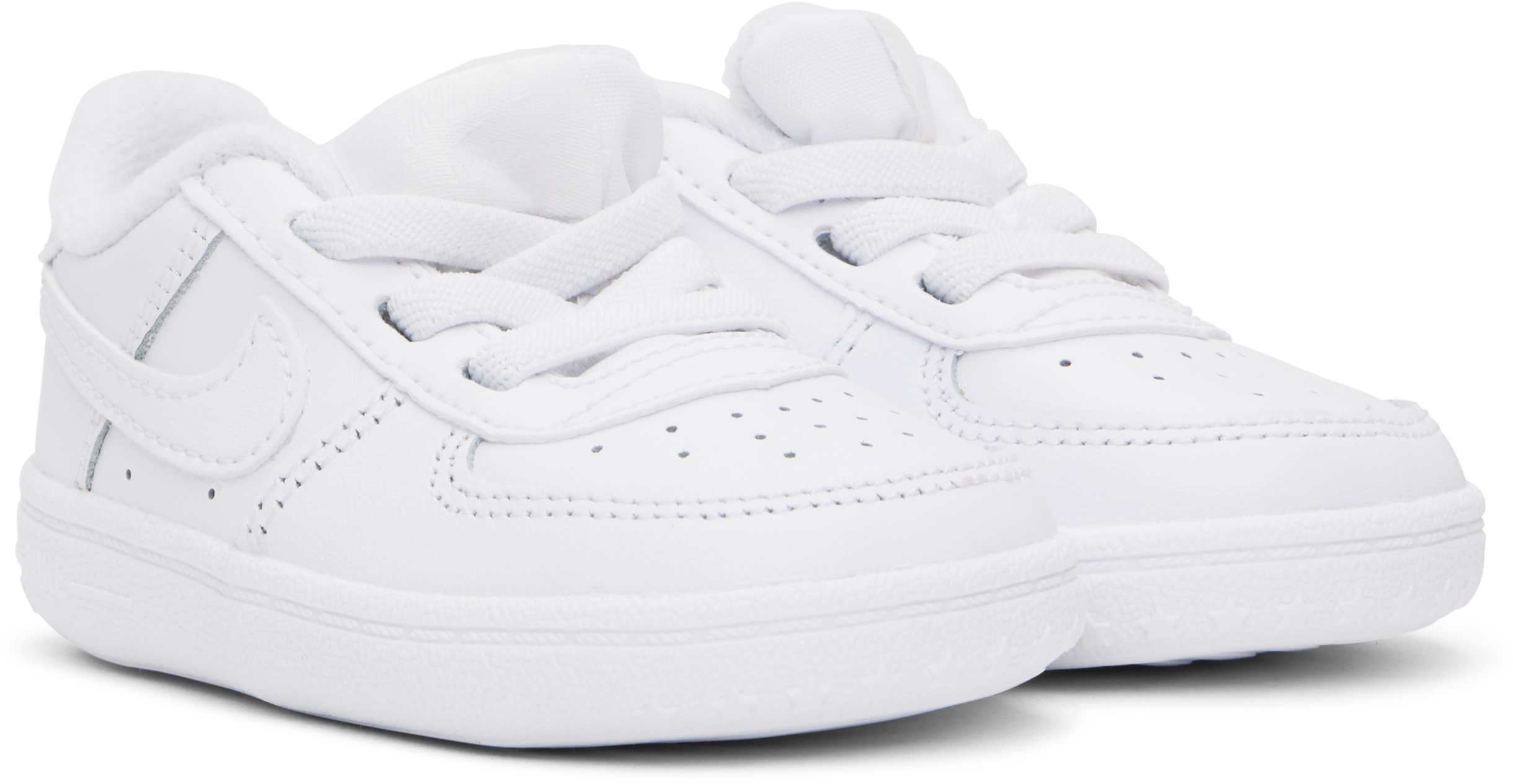 Nike Baby White Force 1 Crib Pre-walkers In White