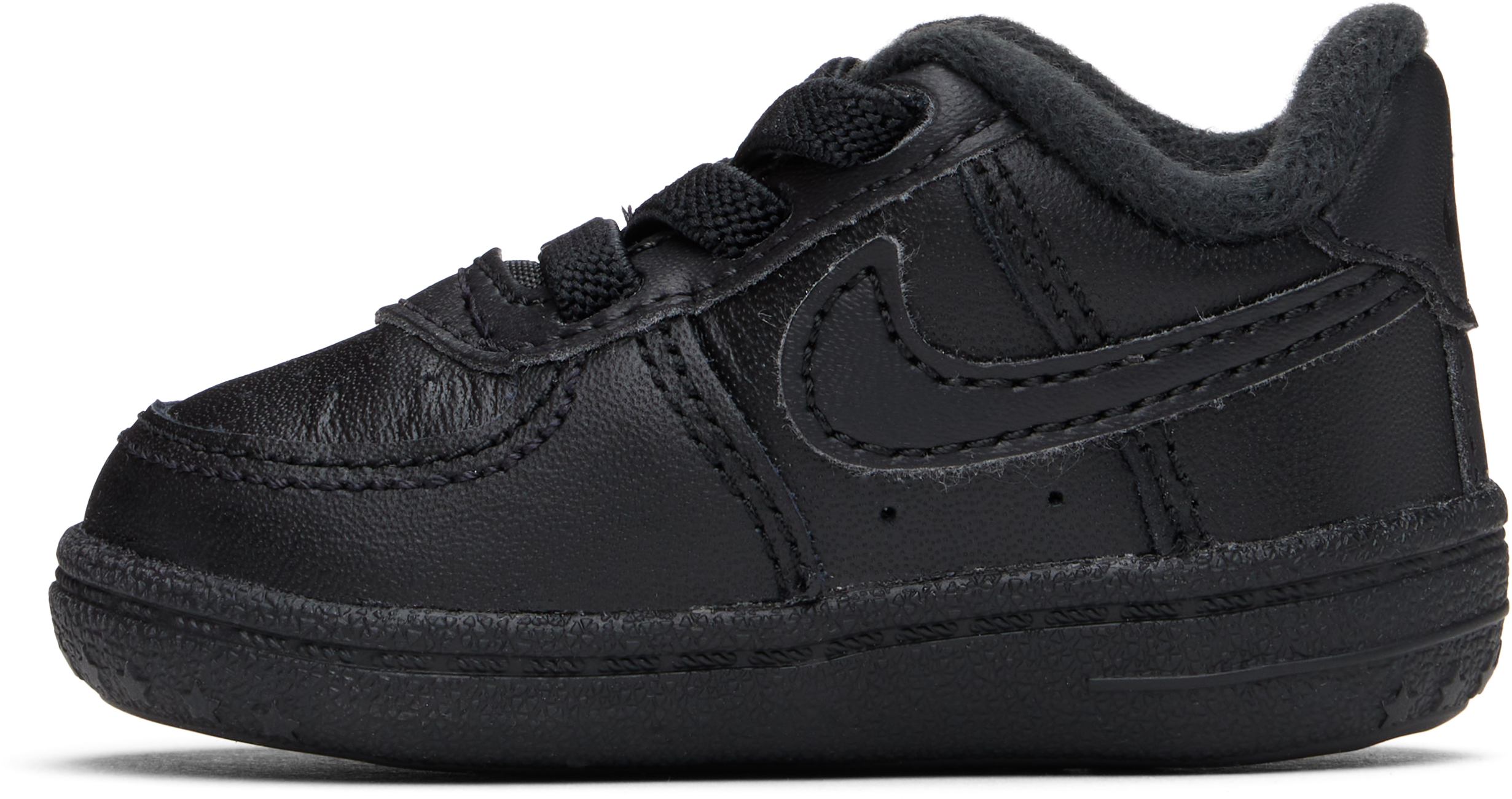 Nike Baby Black Force 1 Crib Pre-walkers In Black