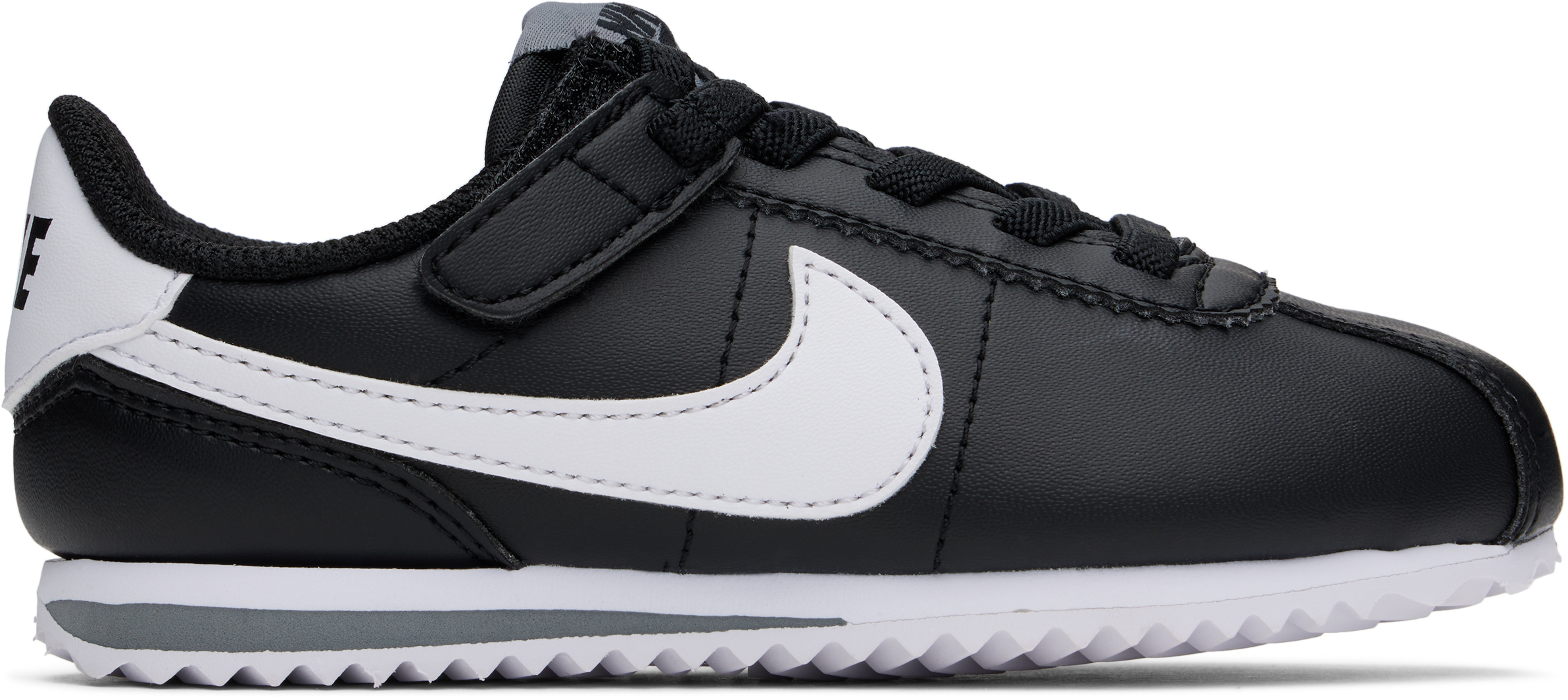 Little Kids Black Cortez EasyOn Sneakers