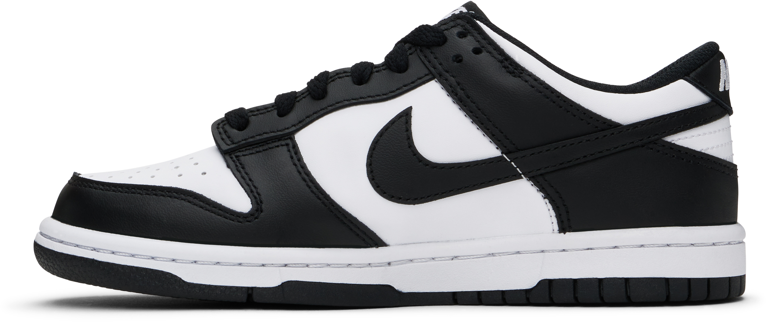 Nike Big Kids White & Black Dunk Low Sneakers In White/black