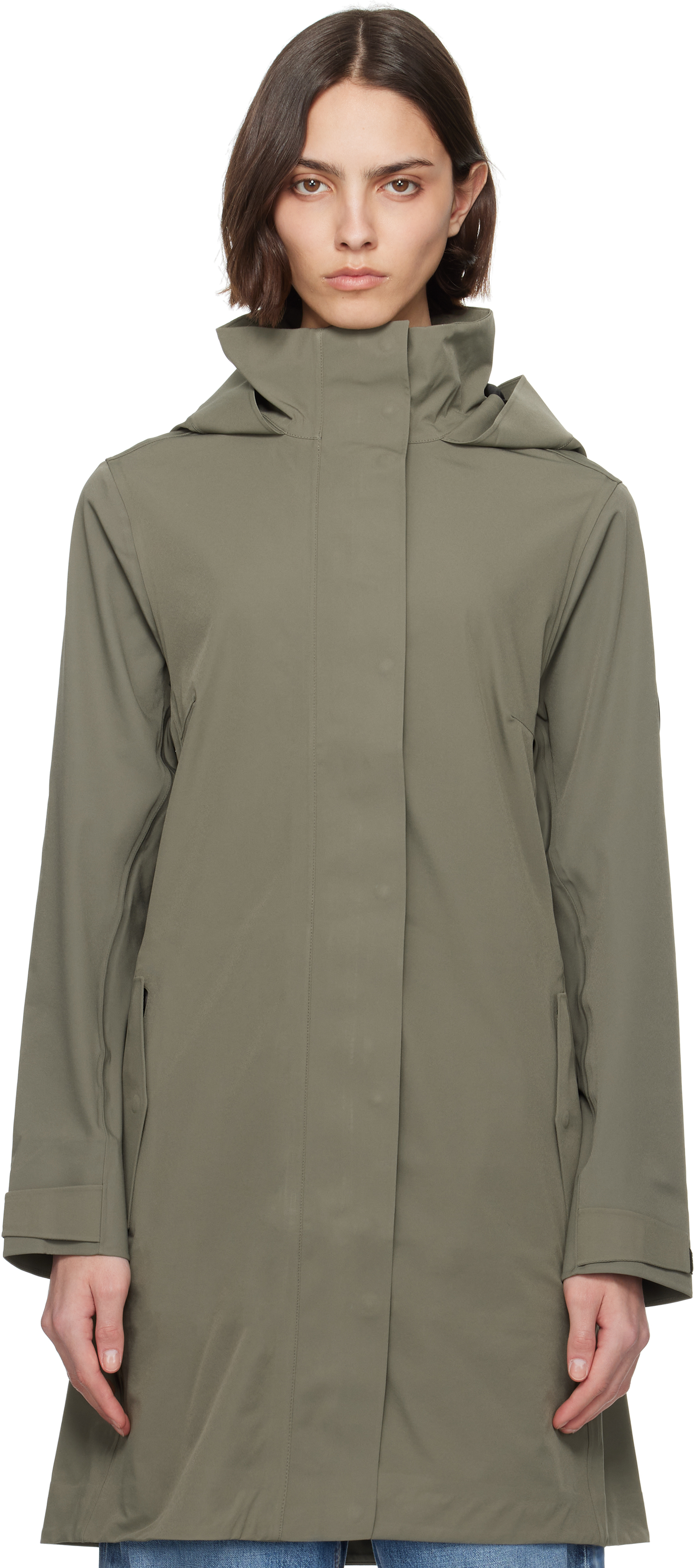 Khaki 'Black Label' Cardero Raincoat