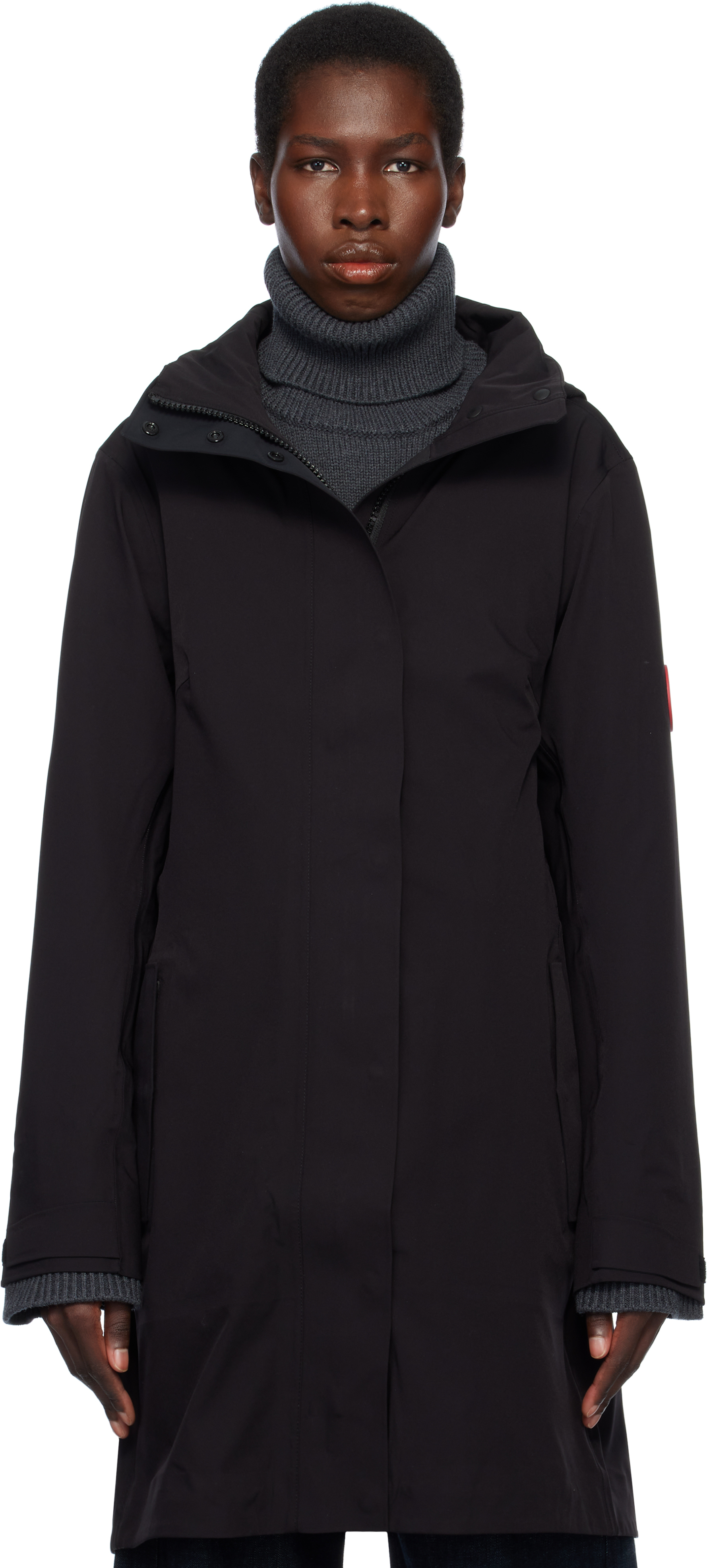 Black Cardero Rain Coat