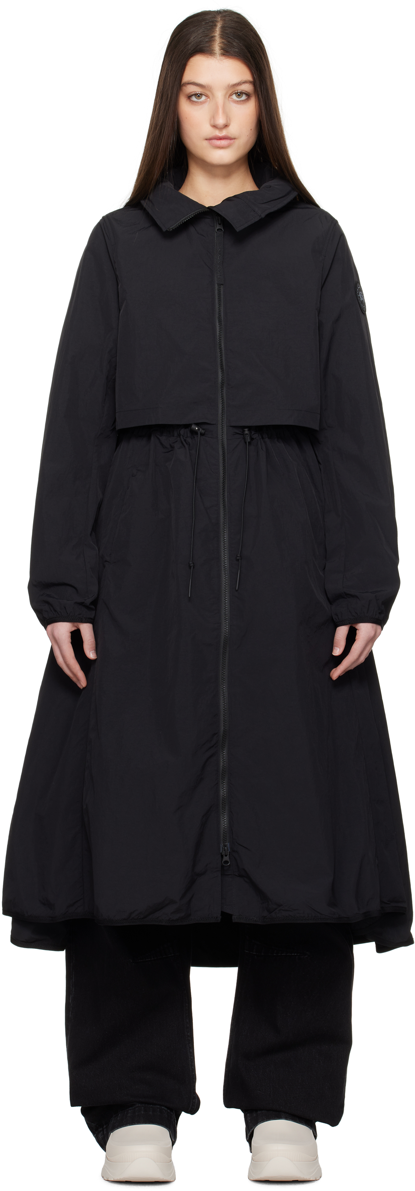 Canada Goose: Black 'Black Label' Sinclair Long Coat