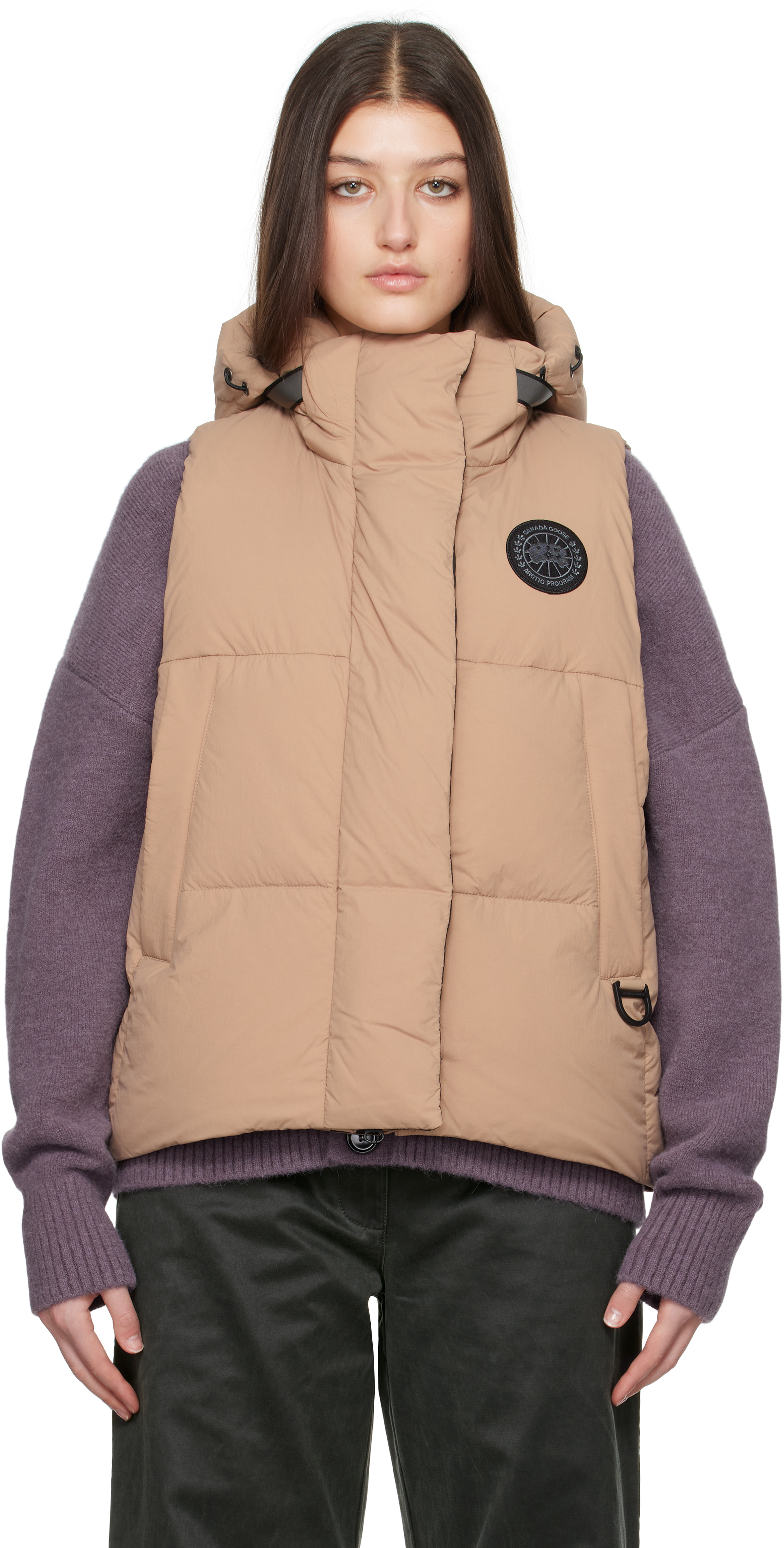 Tan 
Black Label
 Junction Down Vest