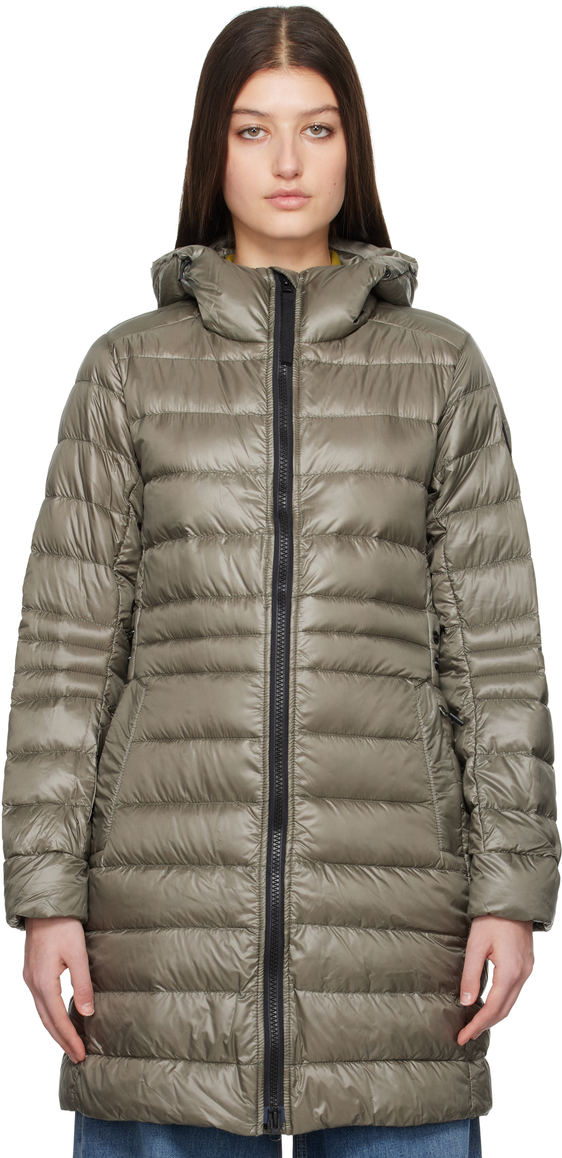  ＊CYPRESS HOODED DOWN JACKET BLACK LABEL Canada Goose Cypress Hooded Mid-Length Down Coat - Black