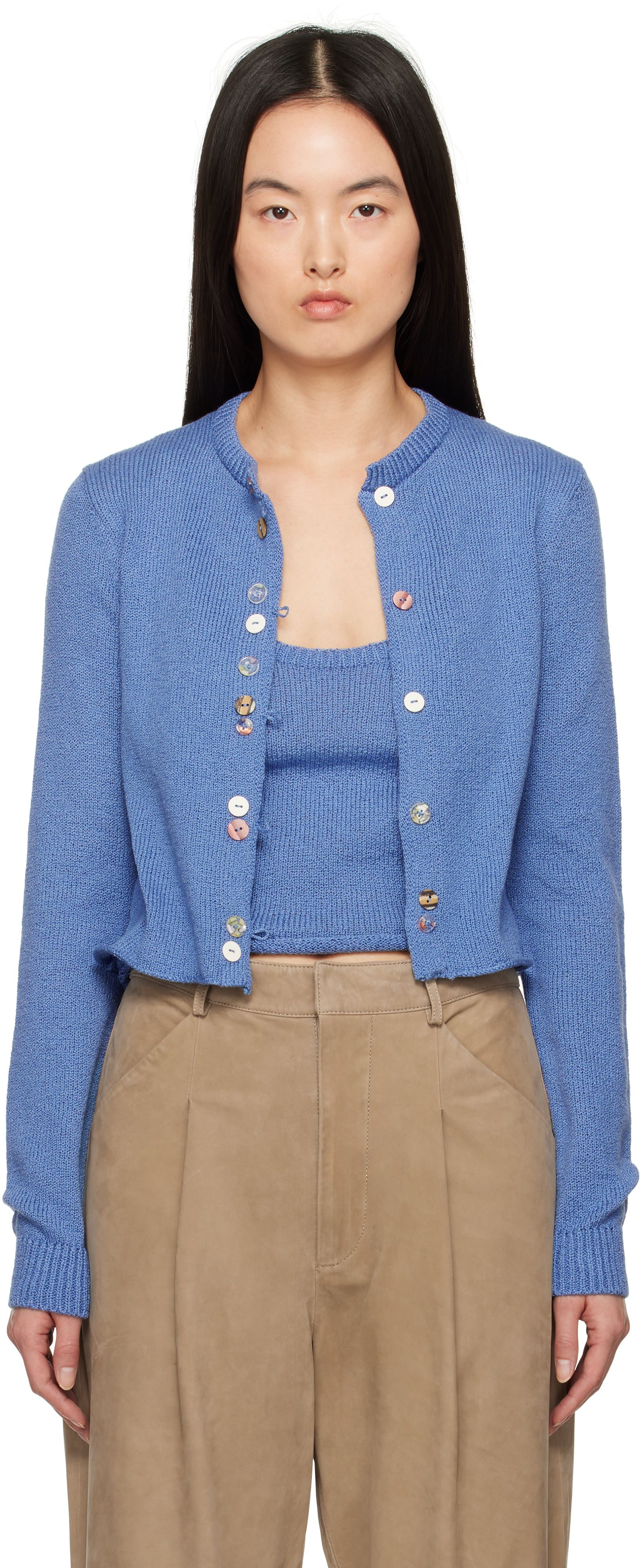 Blue Nora Lite Crew Cardigan