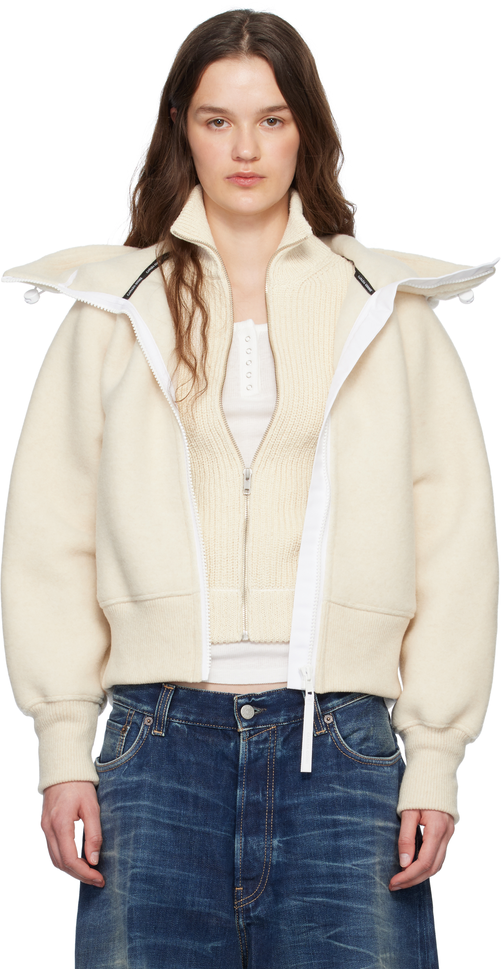 【 】フリース CHILLIWACK FLEECE BOMBER HUMANATURE Canada Goose Chilliwack Fleece Bomber - Humanature Grey