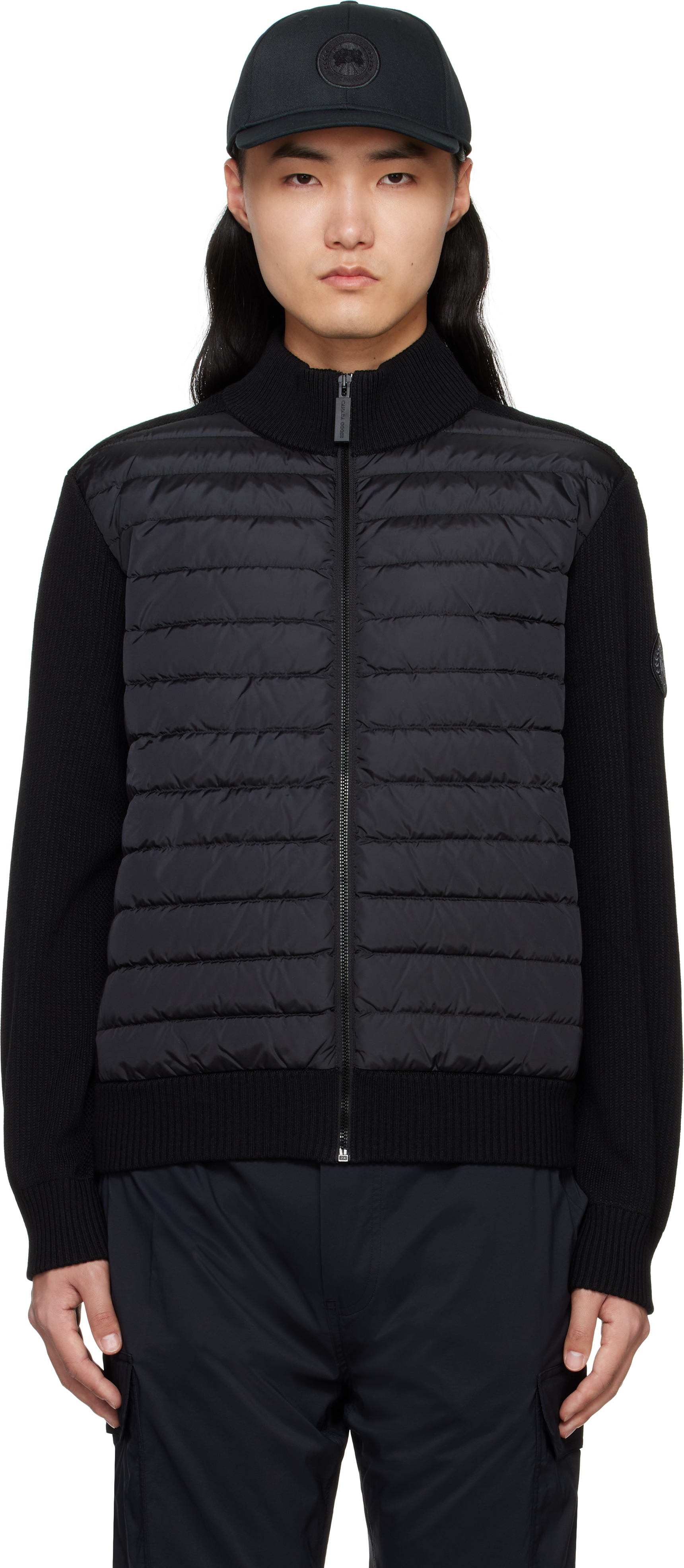 Black HyBridge Knit 'Black Label' Jacket